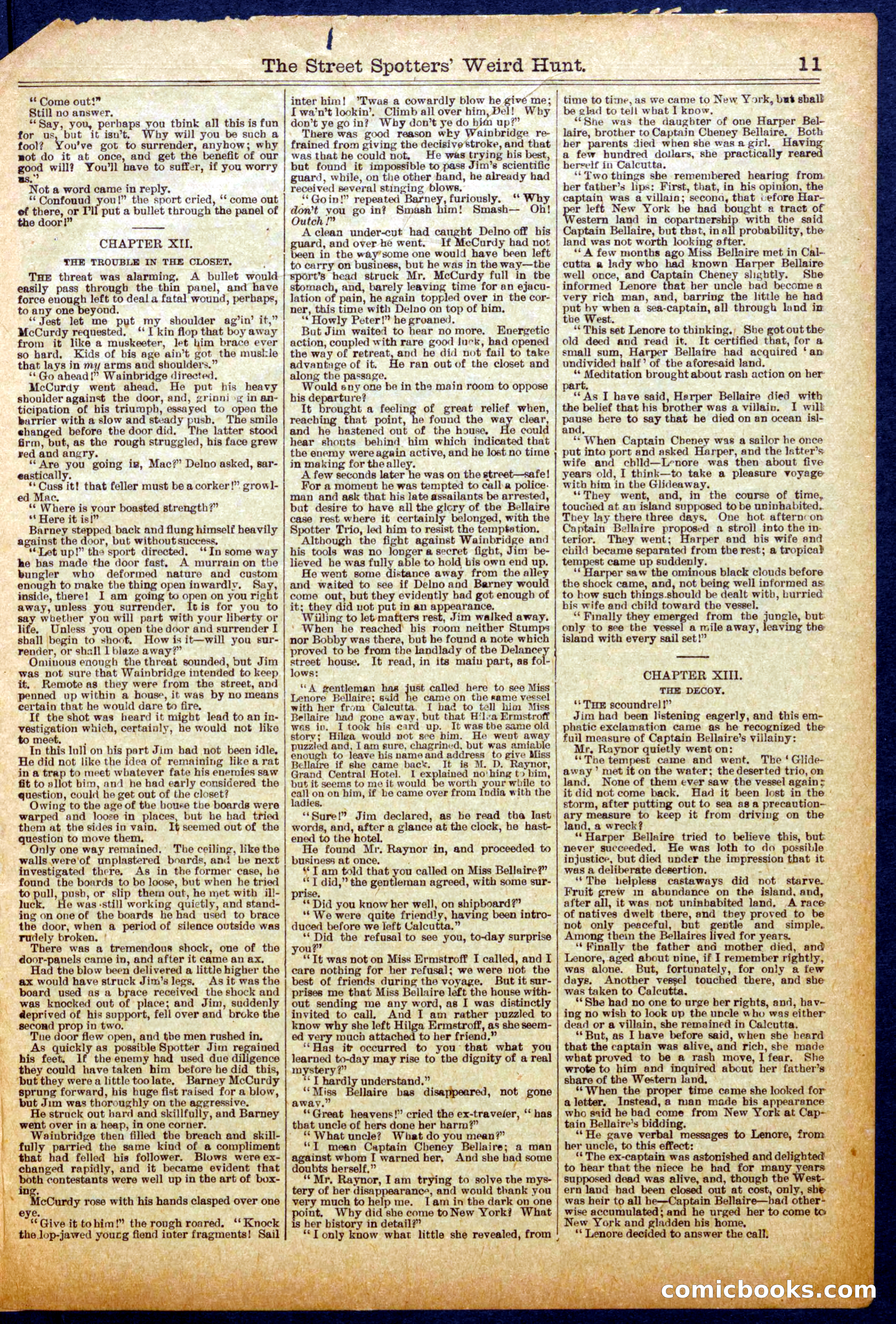 The Street Spotters' Weird Hunt; or, The Angel of the Docks — page 11 of 16