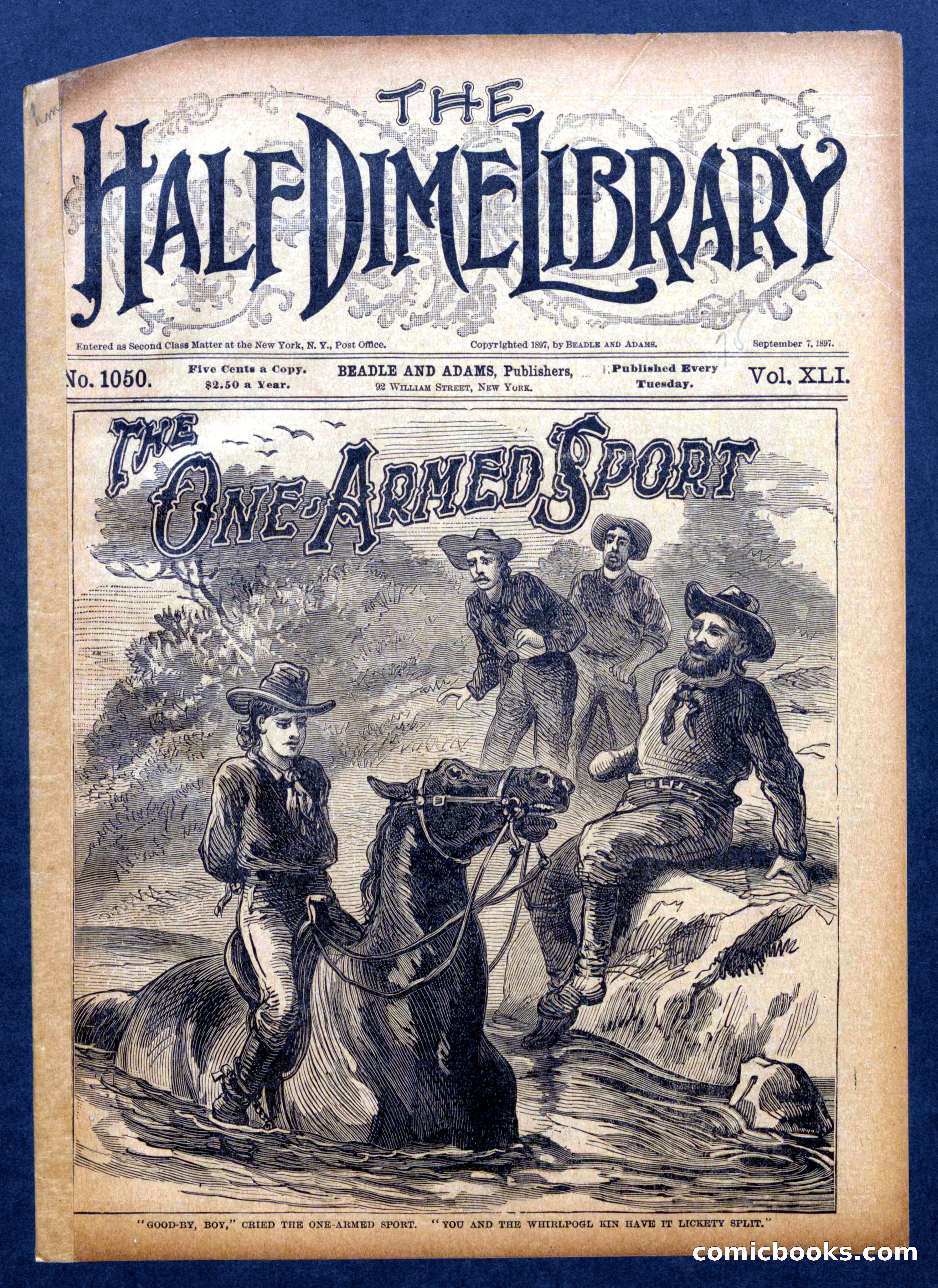 The Half Dime Library No. 1050: The One-Armed Sport