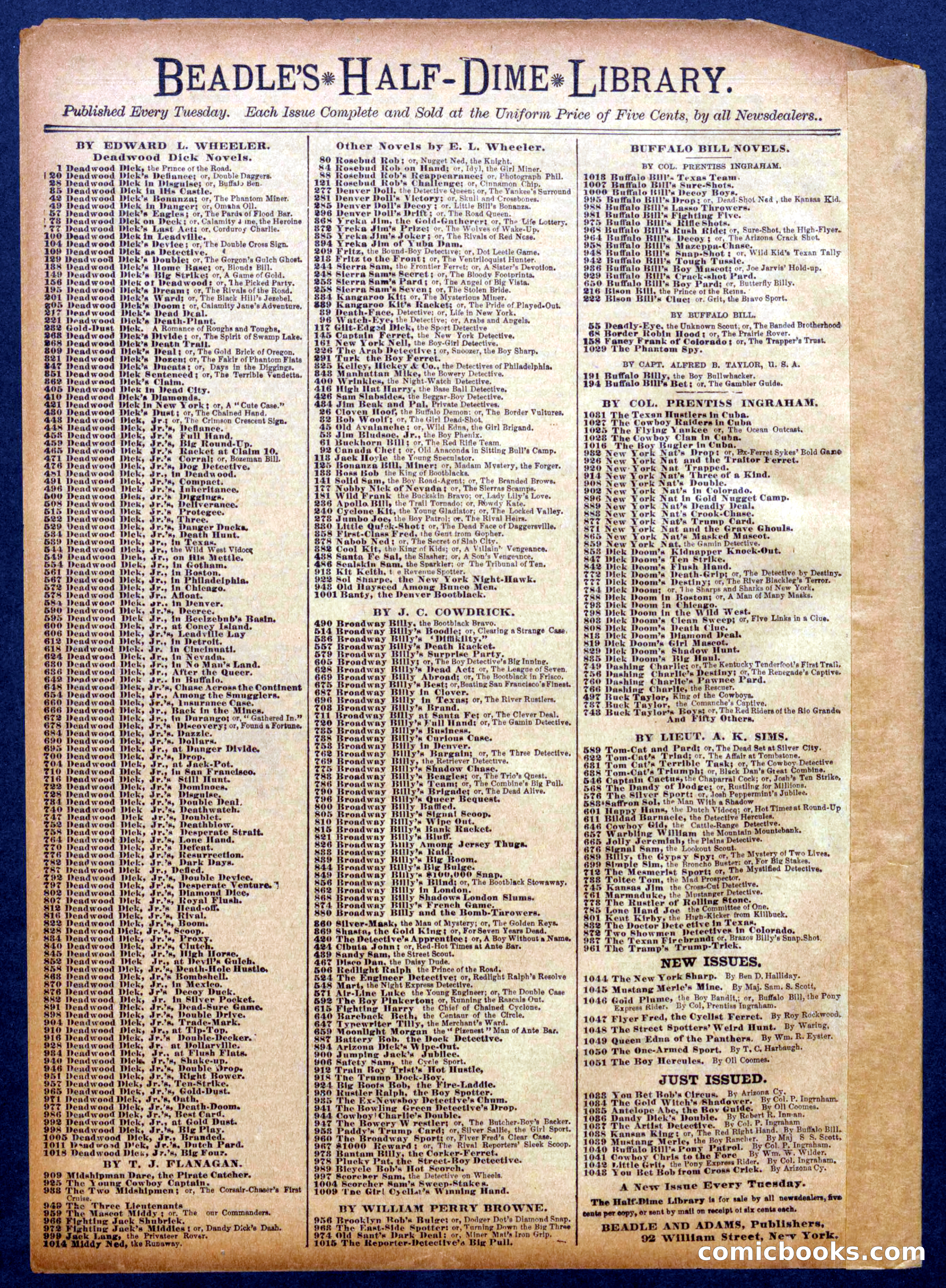 The Half Dime Library No. 1050: The One-Armed Sport — page 16 of 16