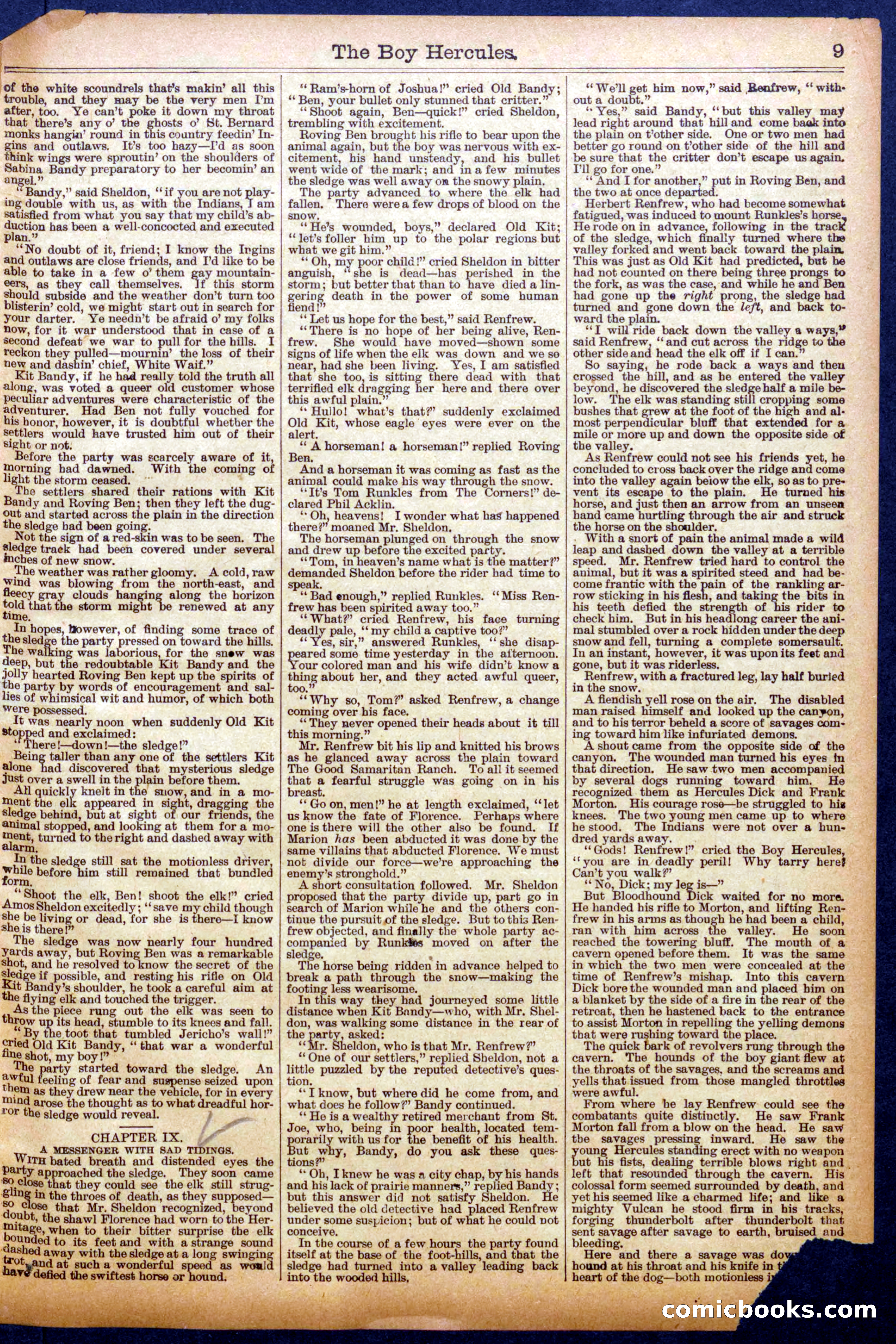 The Boy Hercules; The Prairie Tramps — page 9 of 16