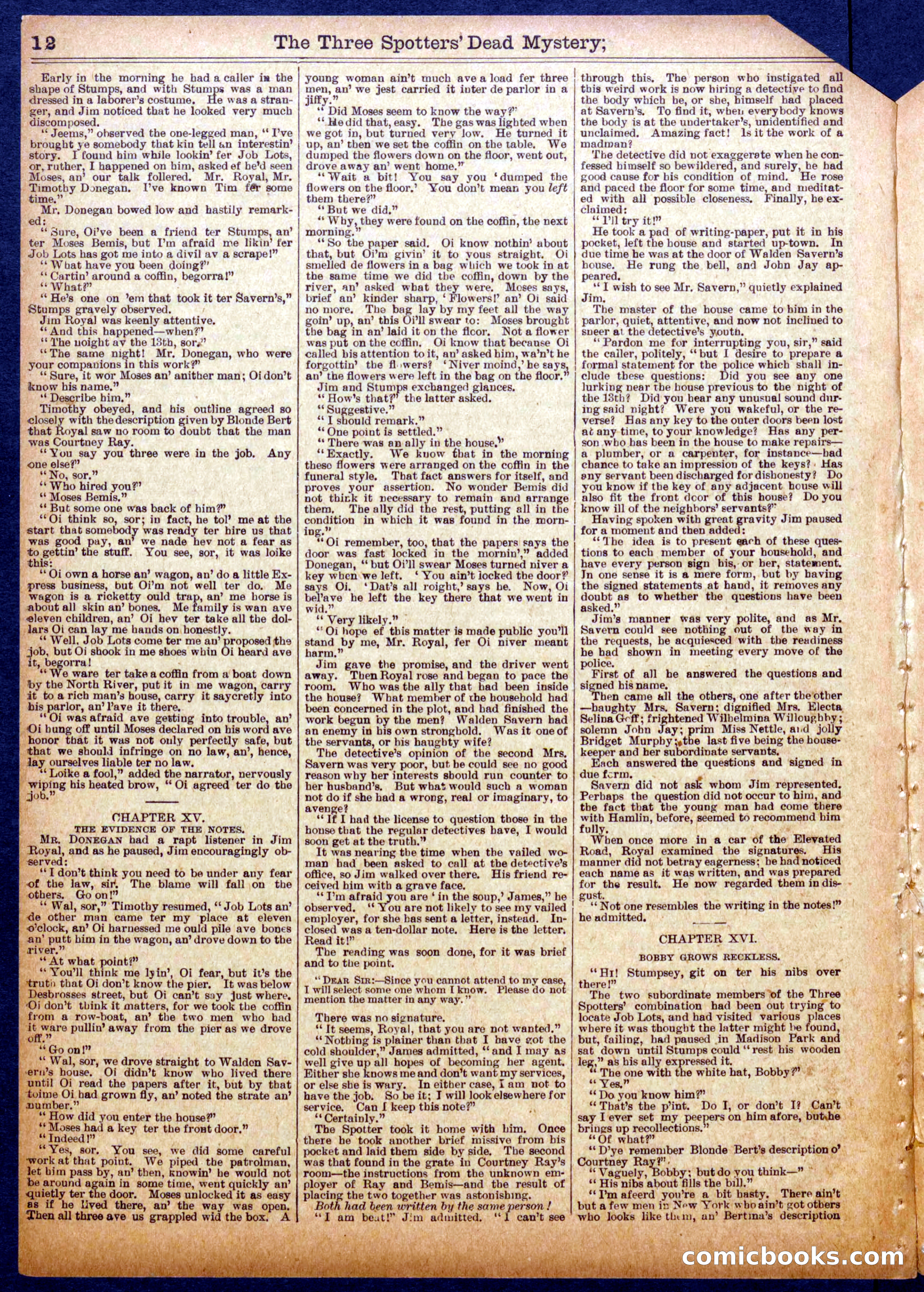 The Half Dime Library, No. 1053 — page 12 of 16