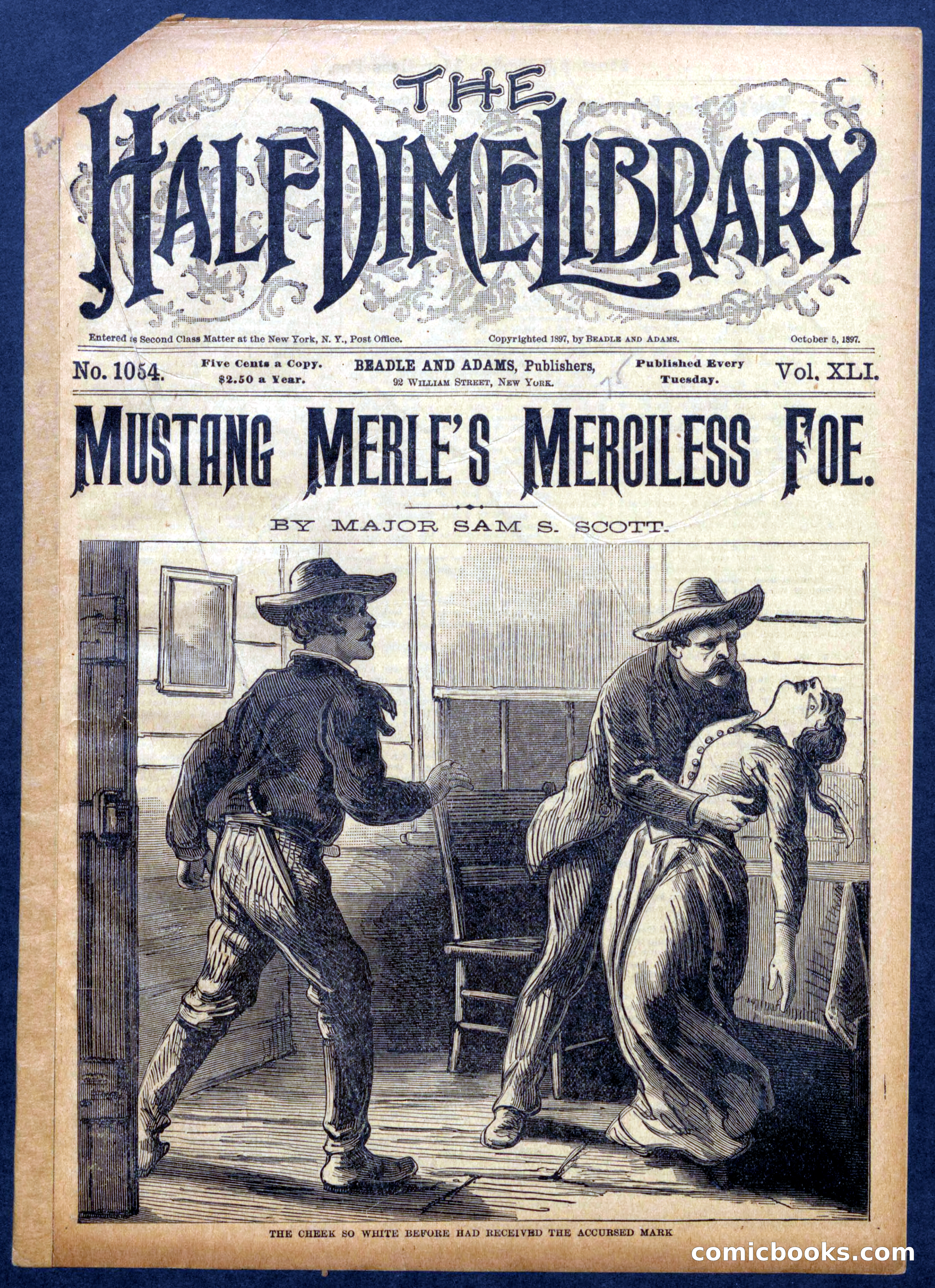 Beadle's Half Dime Library No. 1054