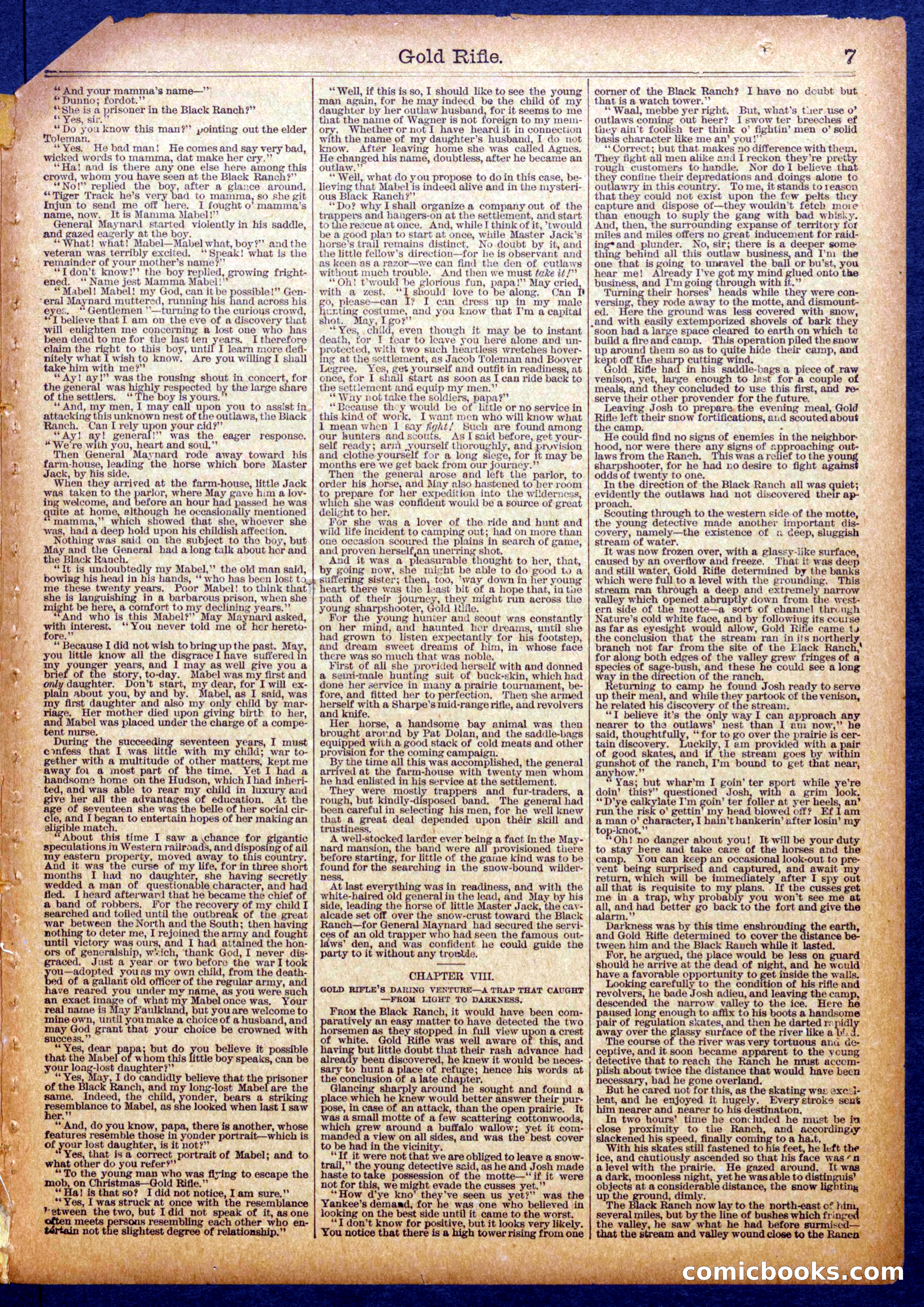 Gold Rifle, the Sharpshooter; or, The Boy Detective of the Black Ranch — page 7 of 16