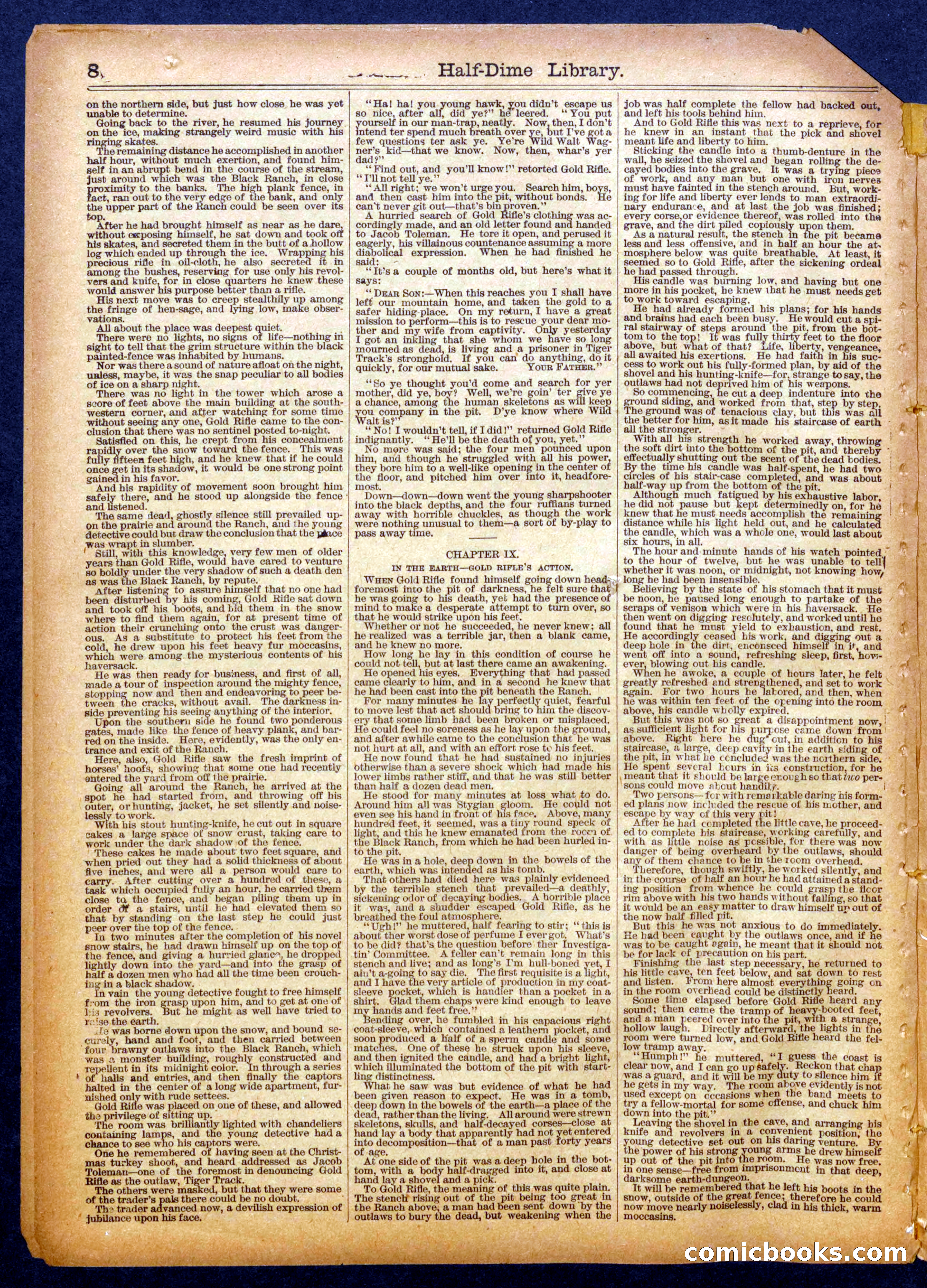 Gold Rifle, the Sharpshooter; or, The Boy Detective of the Black Ranch — page 8 of 16