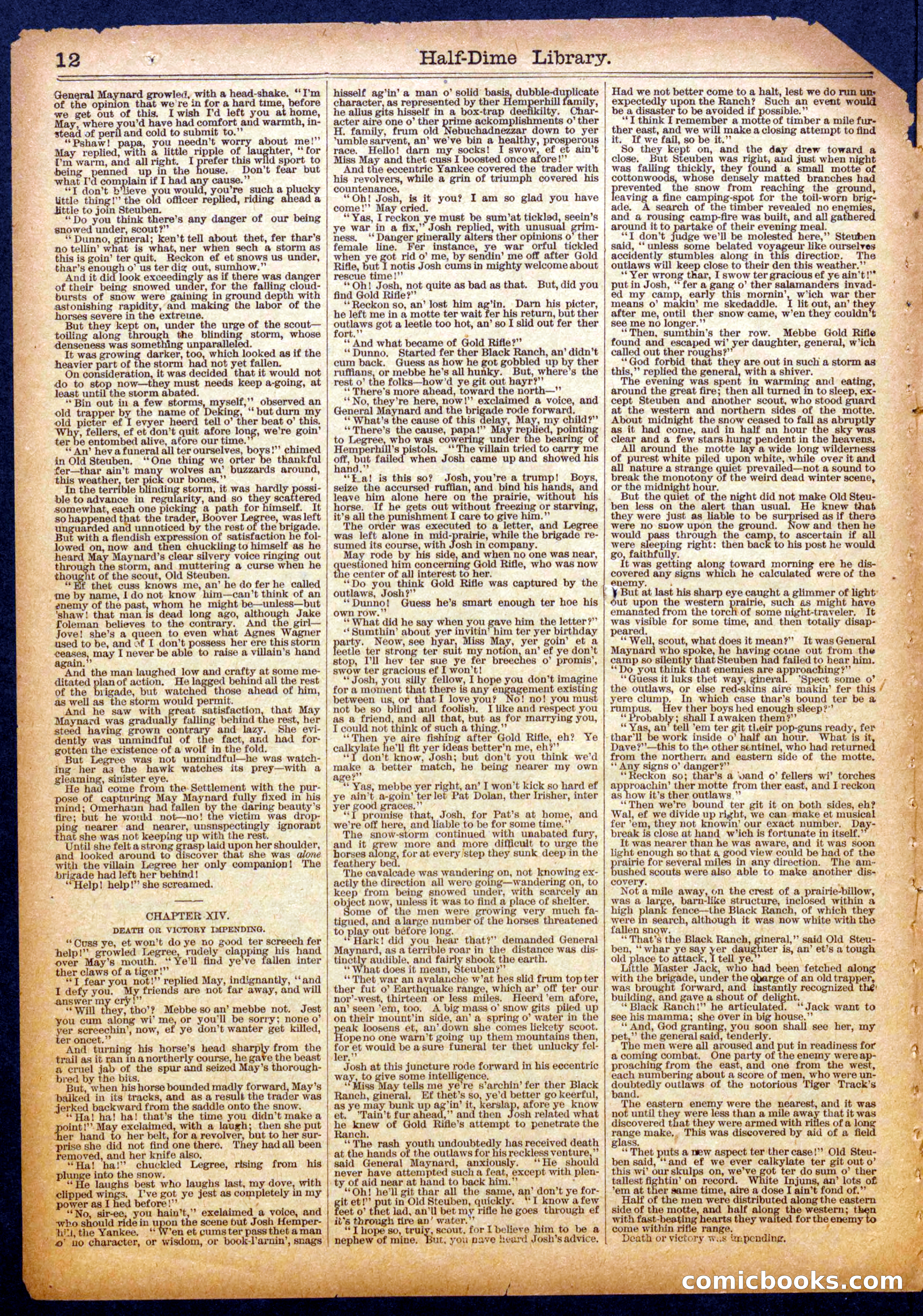 Gold Rifle, the Sharpshooter; or, The Boy Detective of the Black Ranch — page 12 of 16