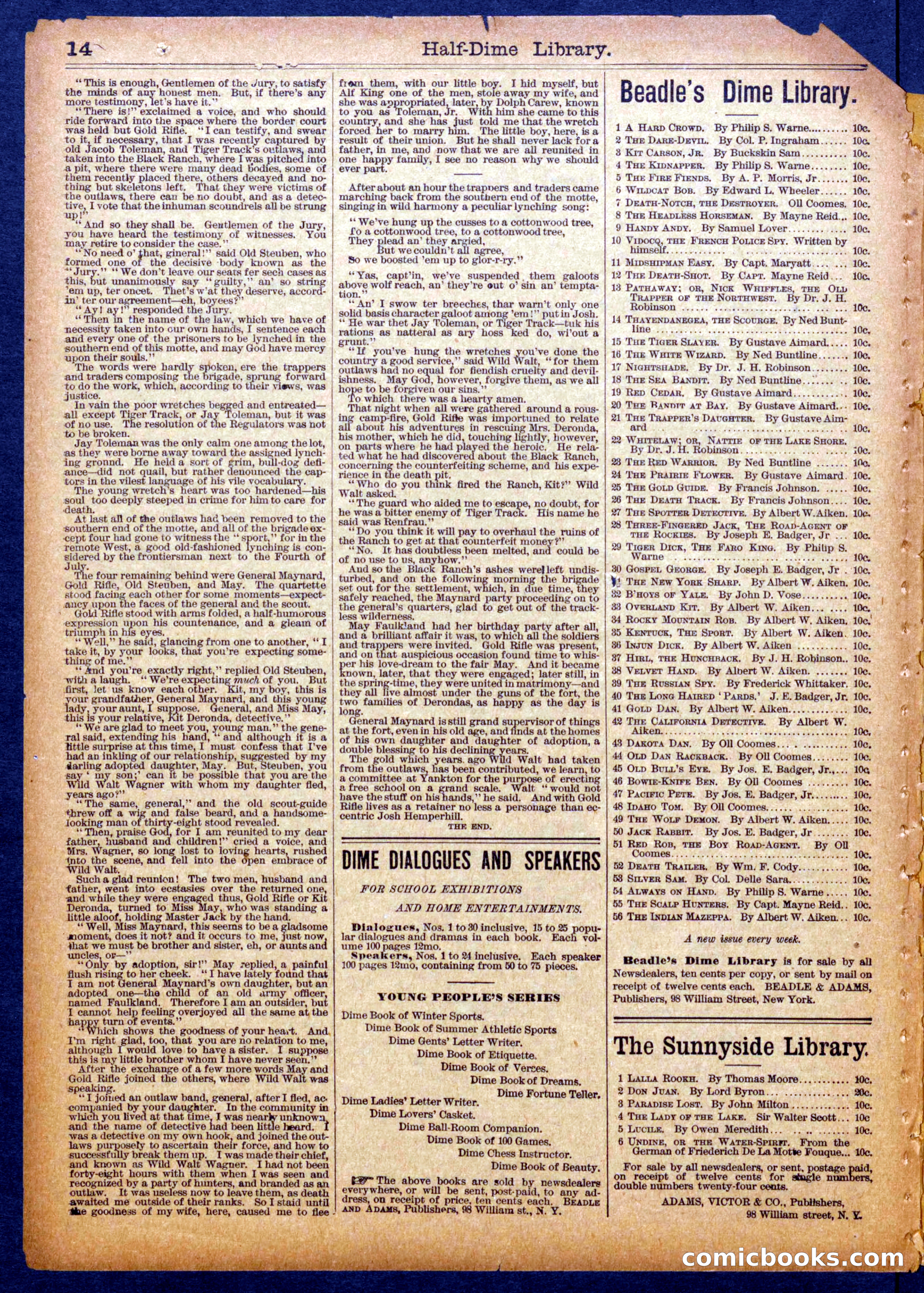 Gold Rifle, the Sharpshooter; or, The Boy Detective of the Black Ranch — page 14 of 16