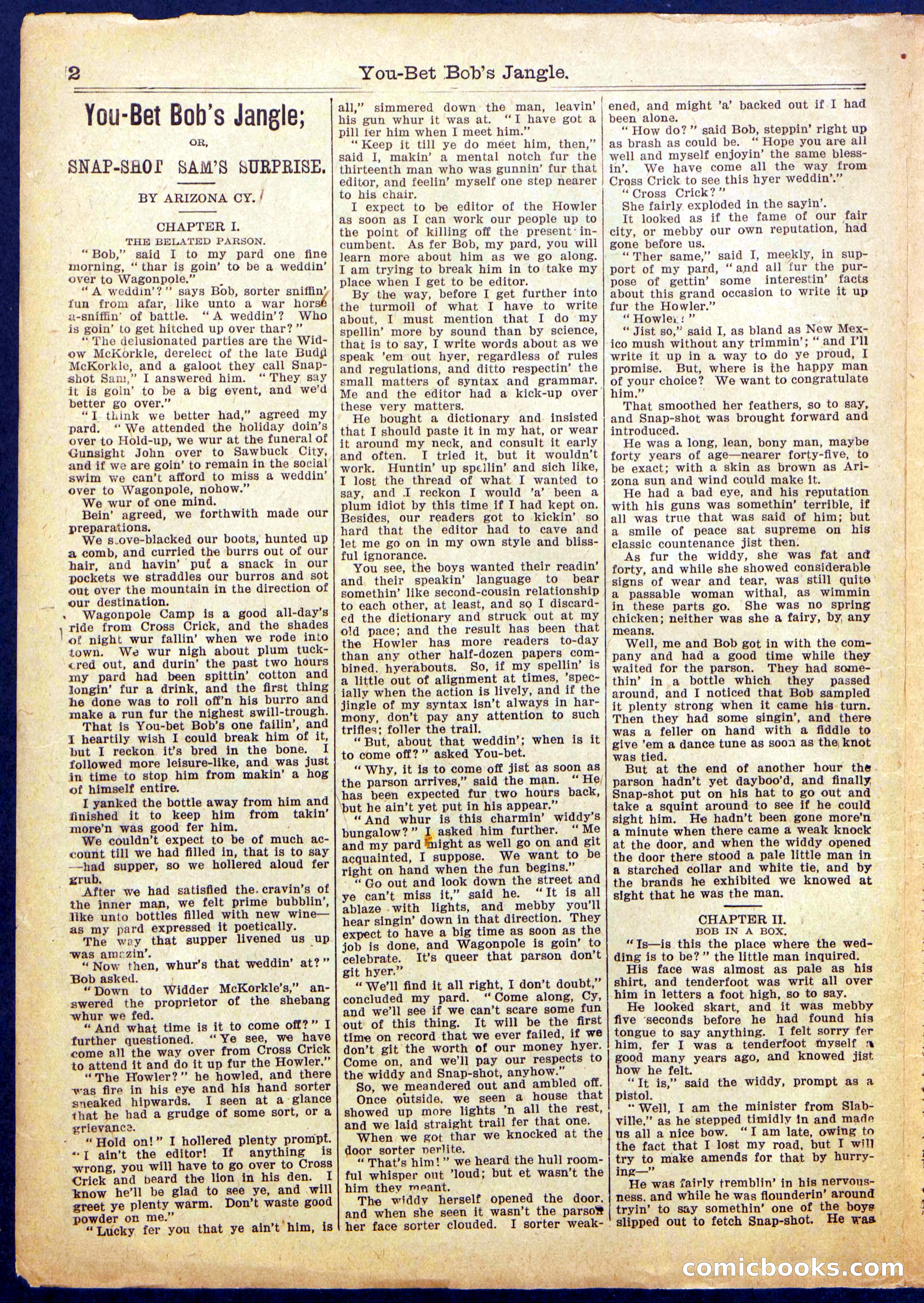 You Bet Bob's Jangle — page 2 of 16