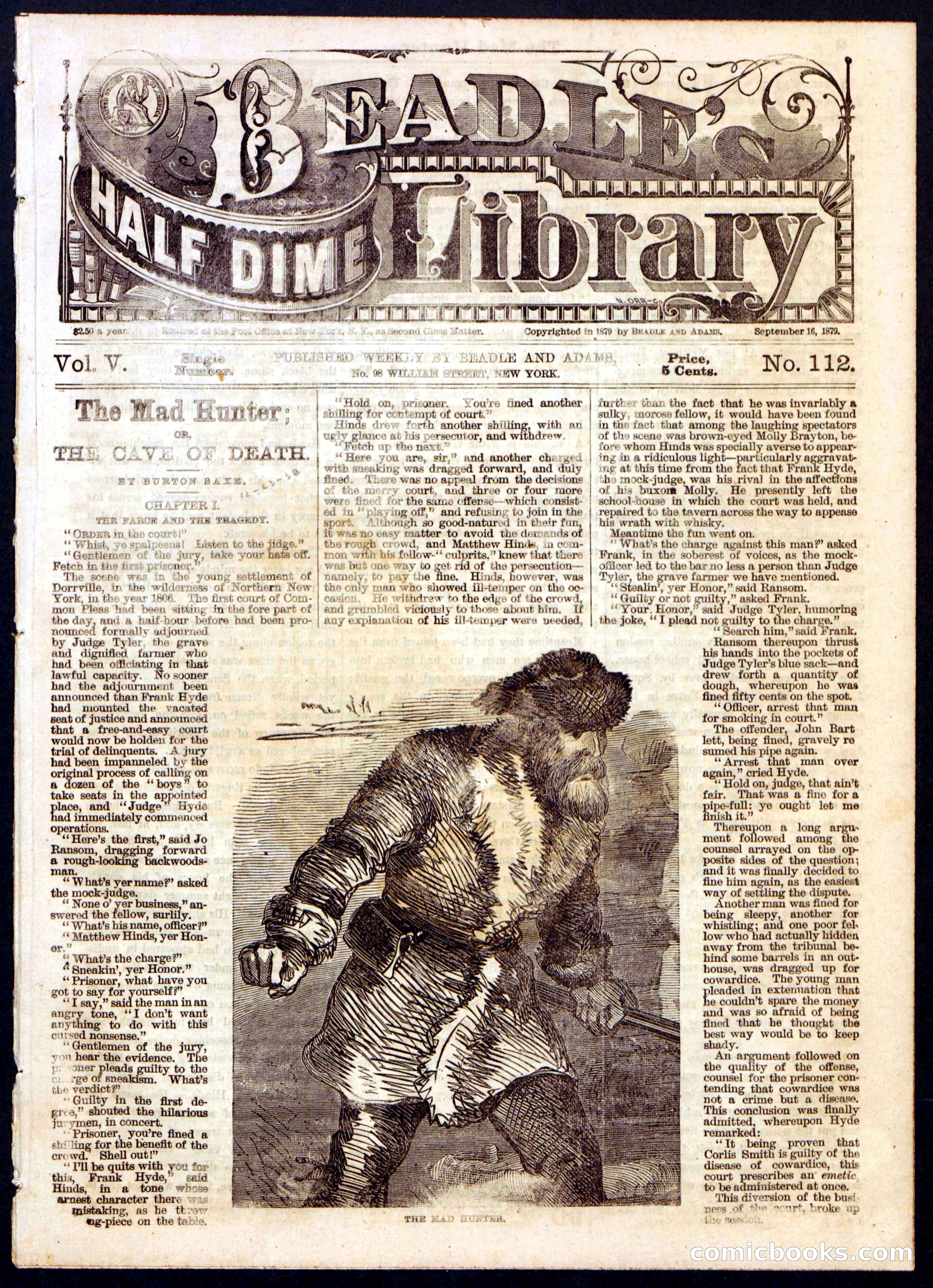 Beadle's Half Dime Library No. 112