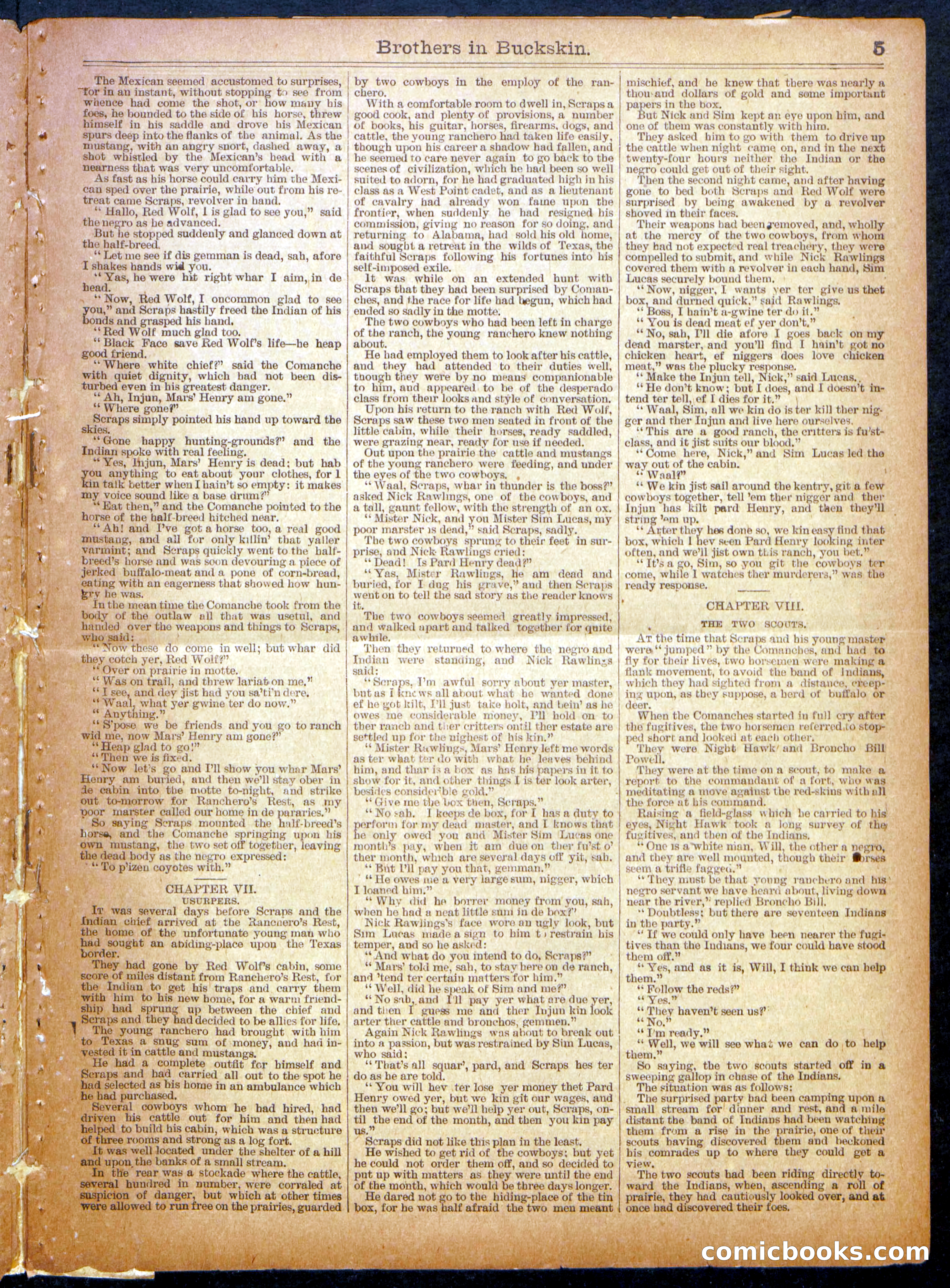 Beadle's Half Dime Library No. 1132 — page 5 of 16