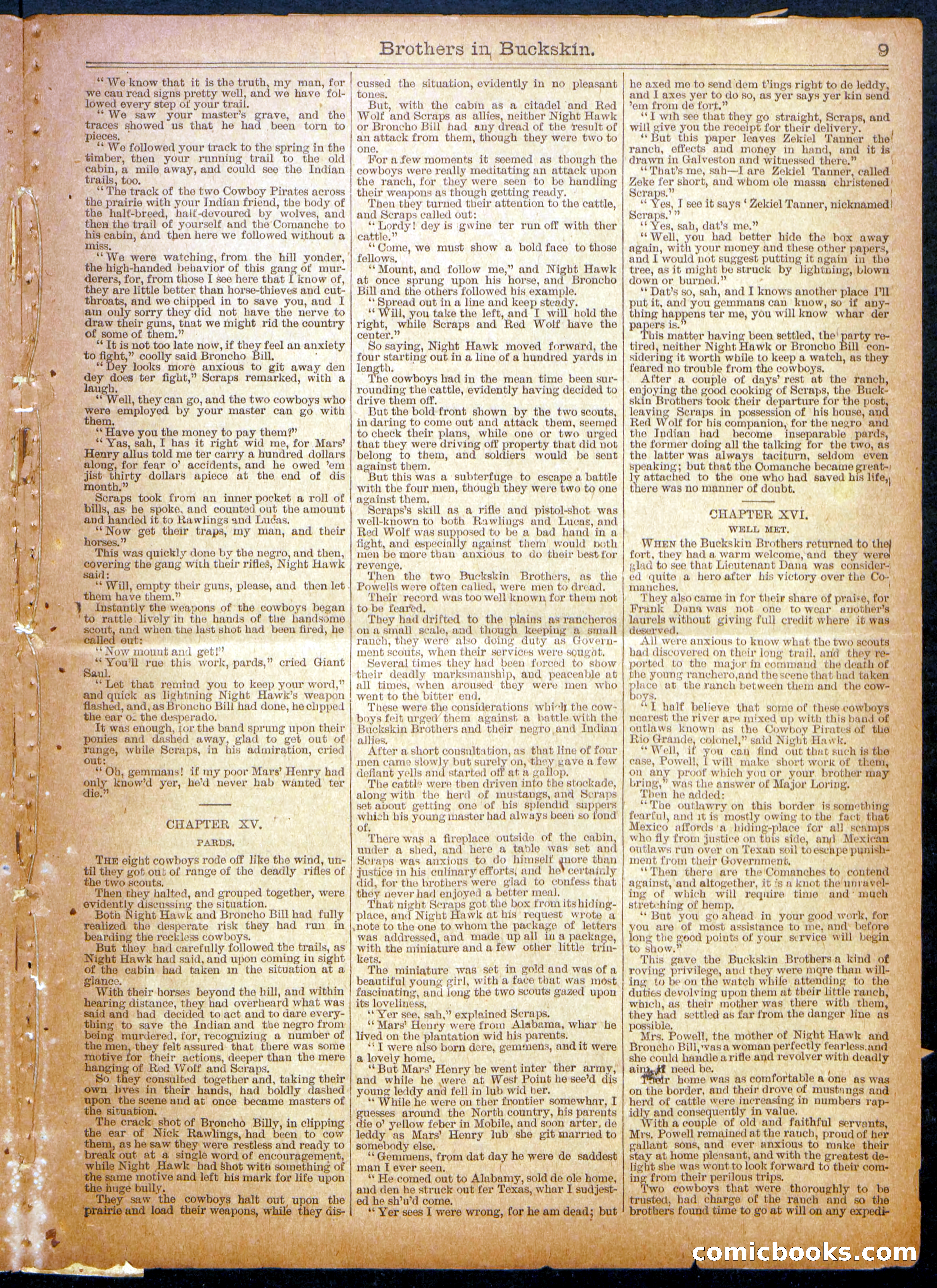 Beadle's Half Dime Library No. 1132 — page 9 of 16