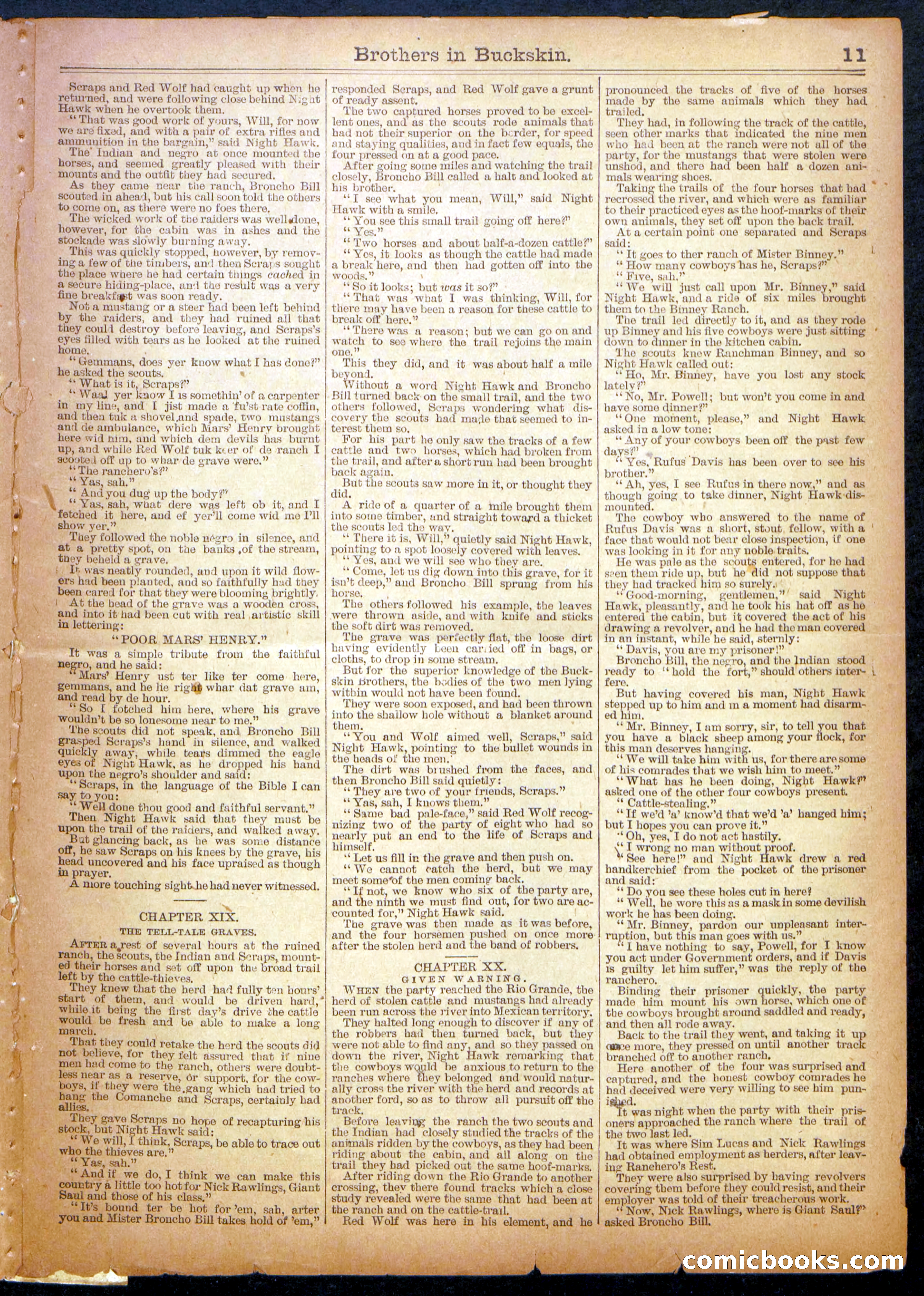Beadle's Half Dime Library No. 1132 — page 11 of 16