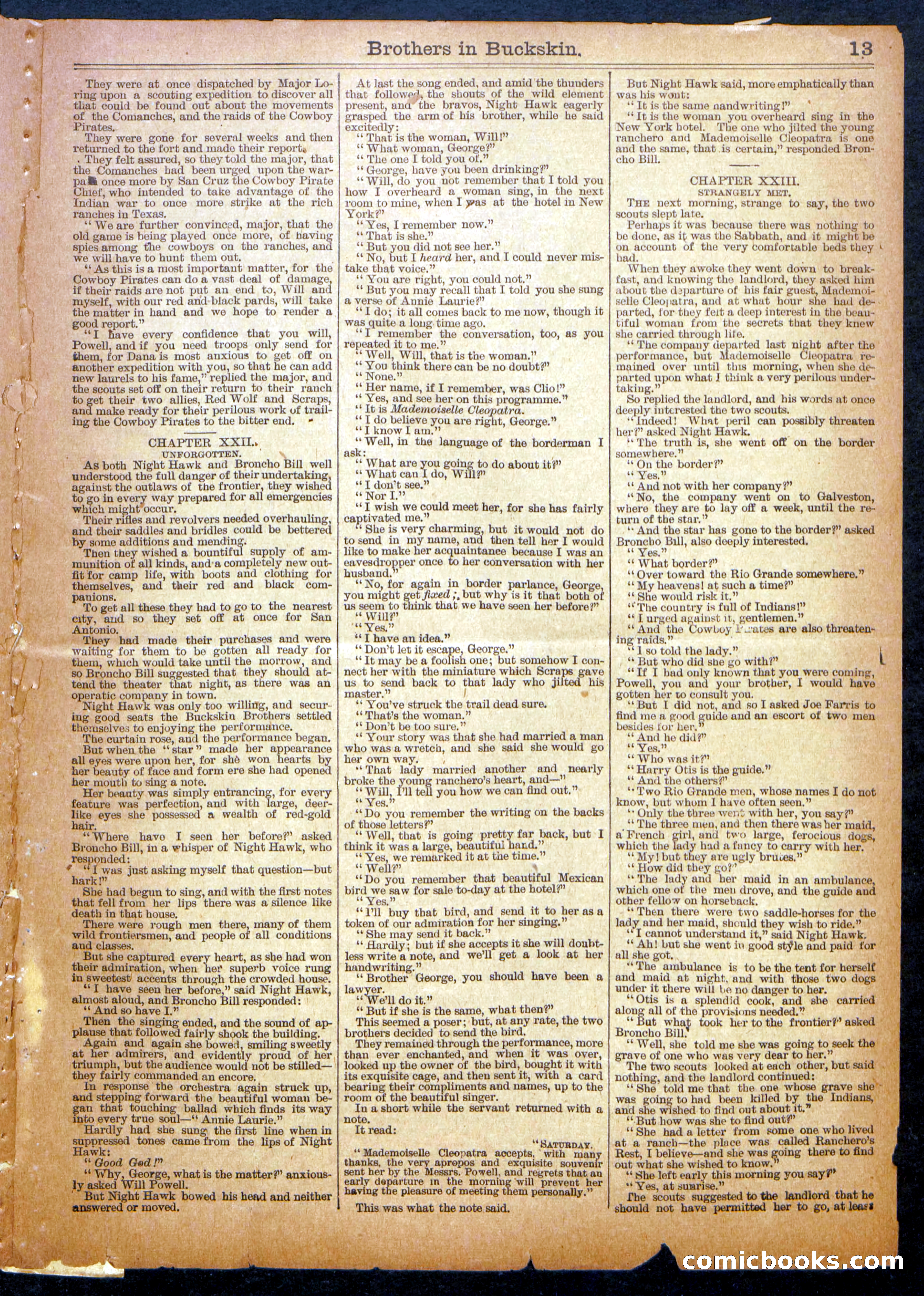 Beadle's Half Dime Library No. 1132 — page 13 of 16