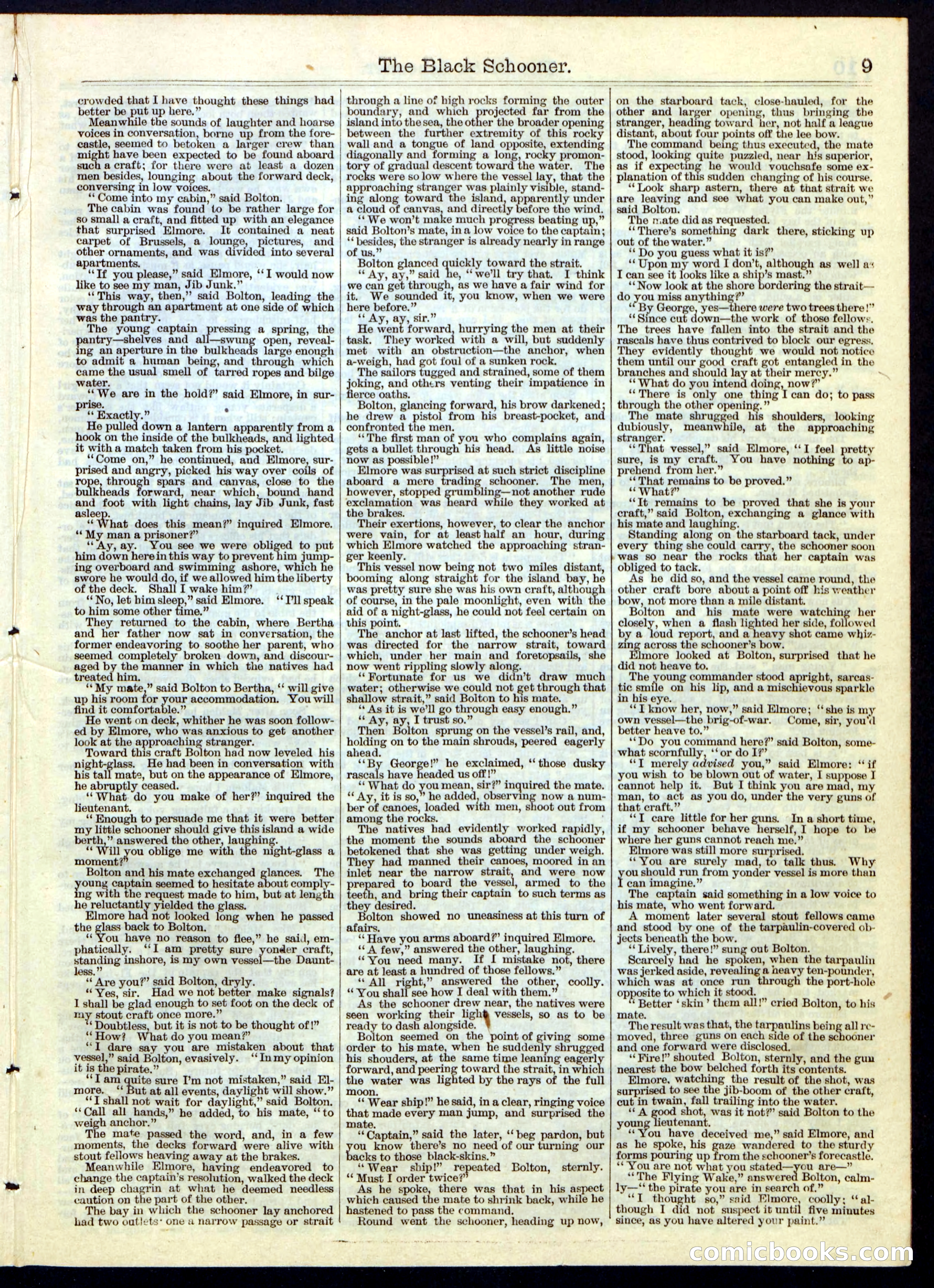 The Black Schooner; or, Jib Junk, the Old Tar — page 9 of 16