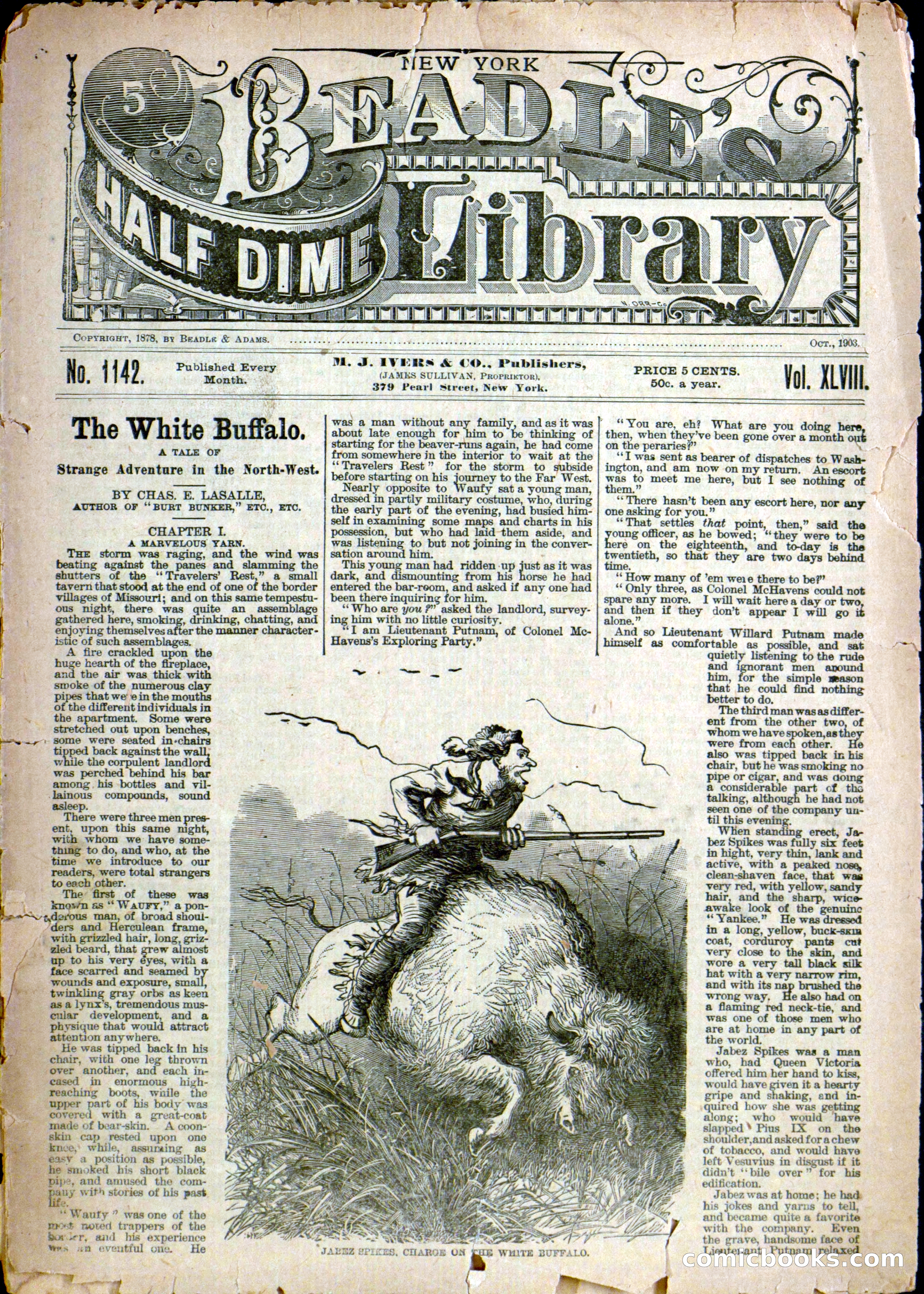 Beadle's Half-Dime Library No. 1142 — page 9 of 16