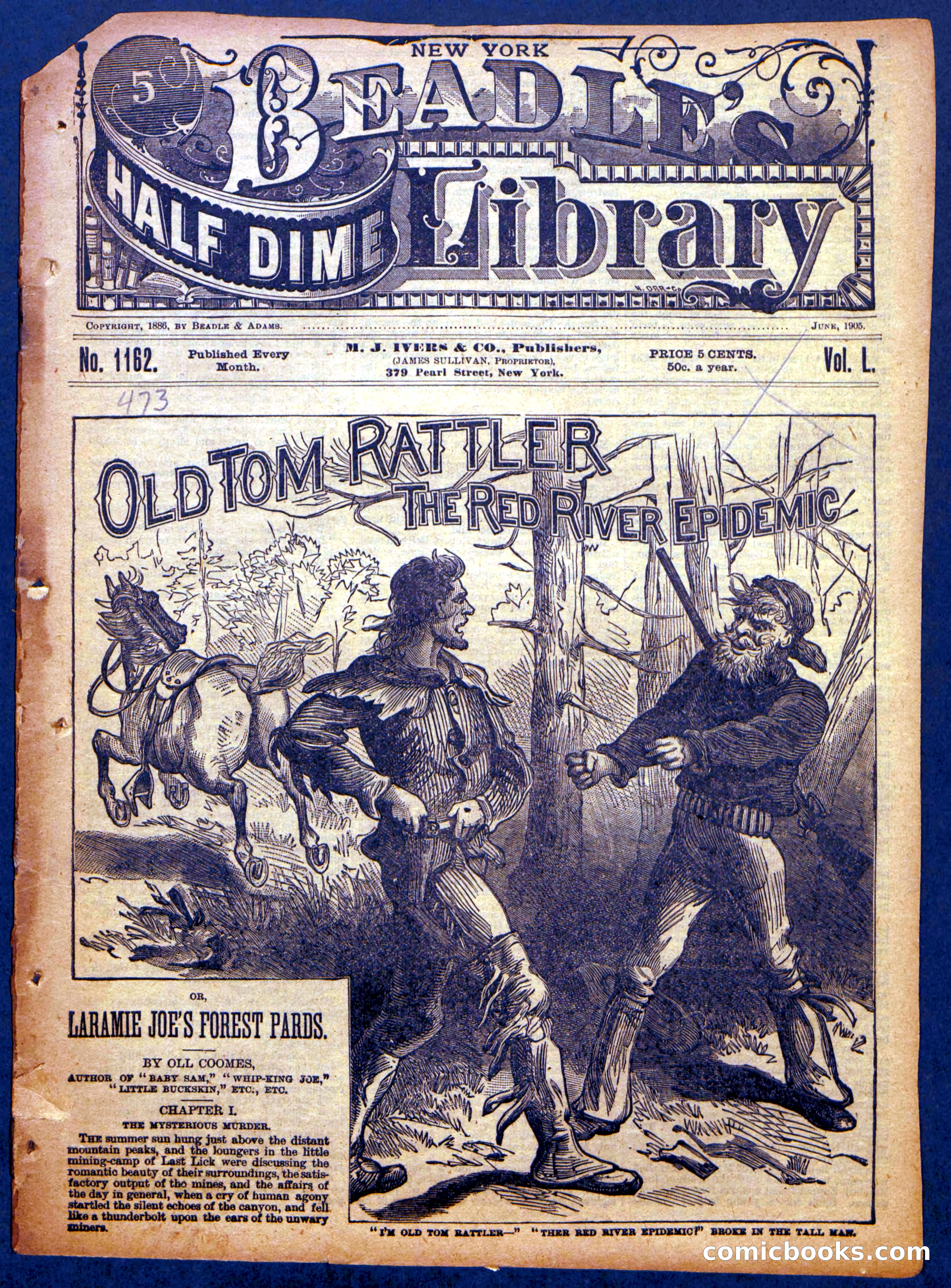Beadle's Half Dime Library No. 1162 — page 1 of 16