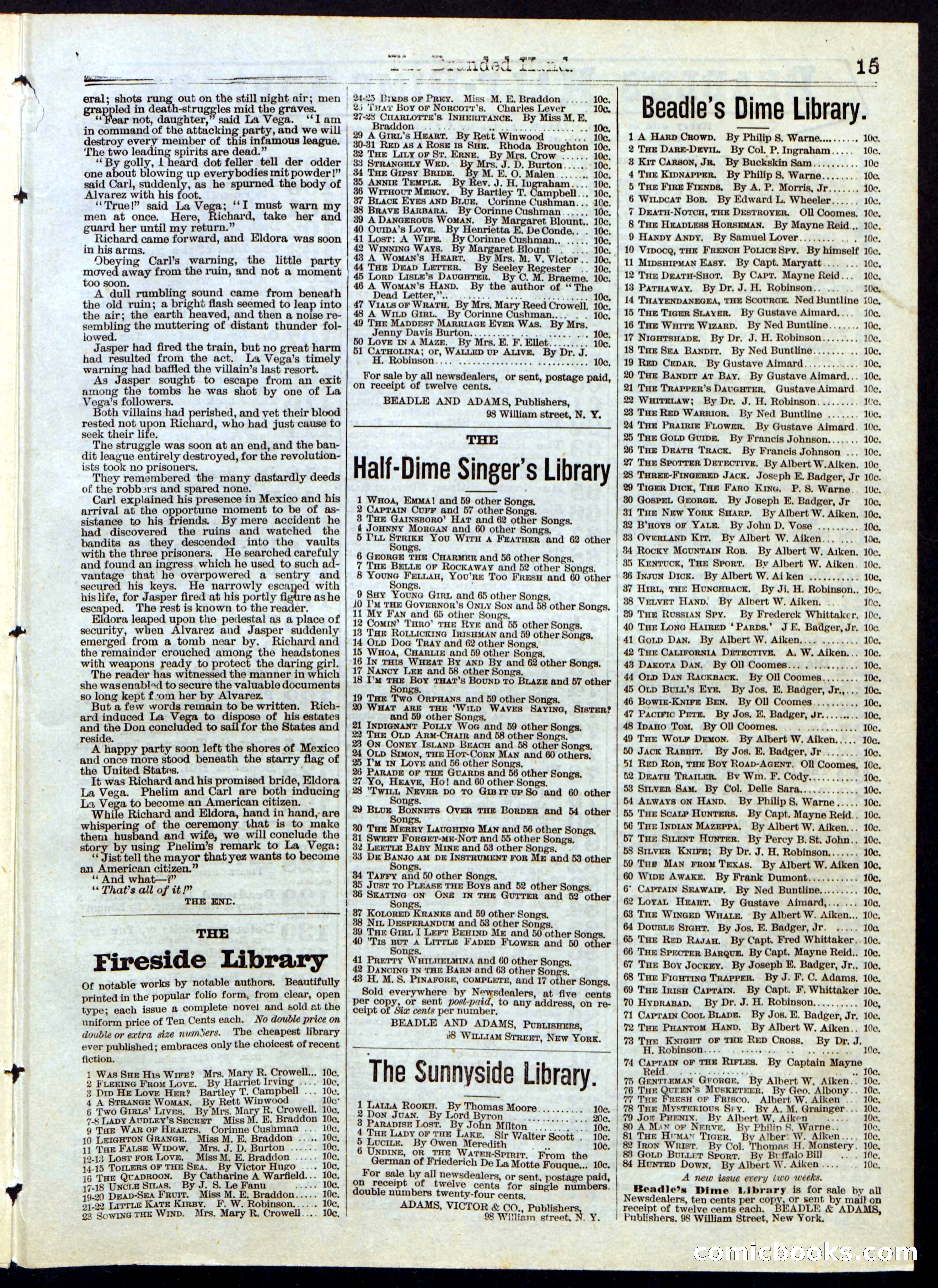 The Branded Hand; or, The Man of Mystery — page 15 of 16