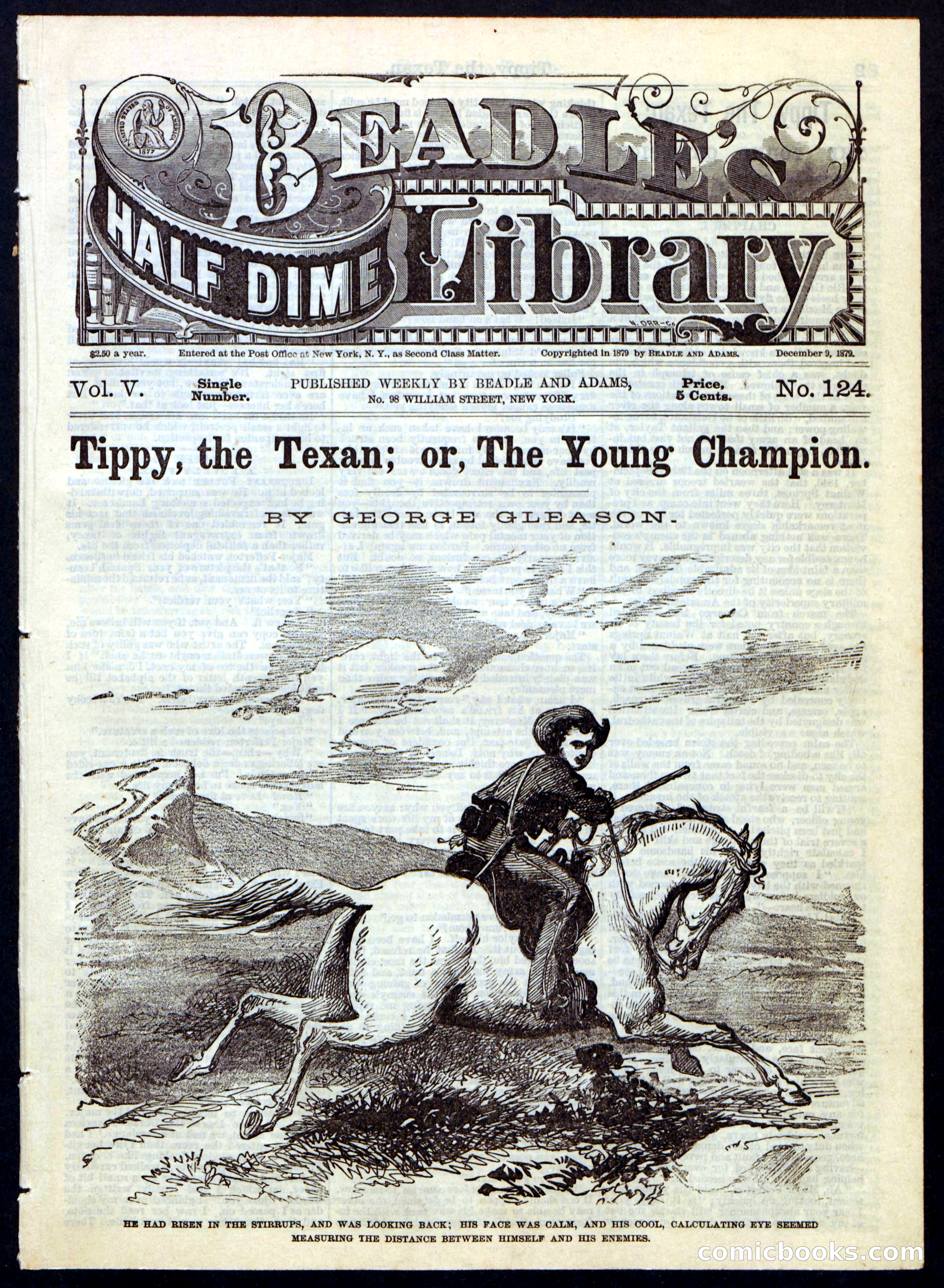 Beadle's Half Dime Library No. 124