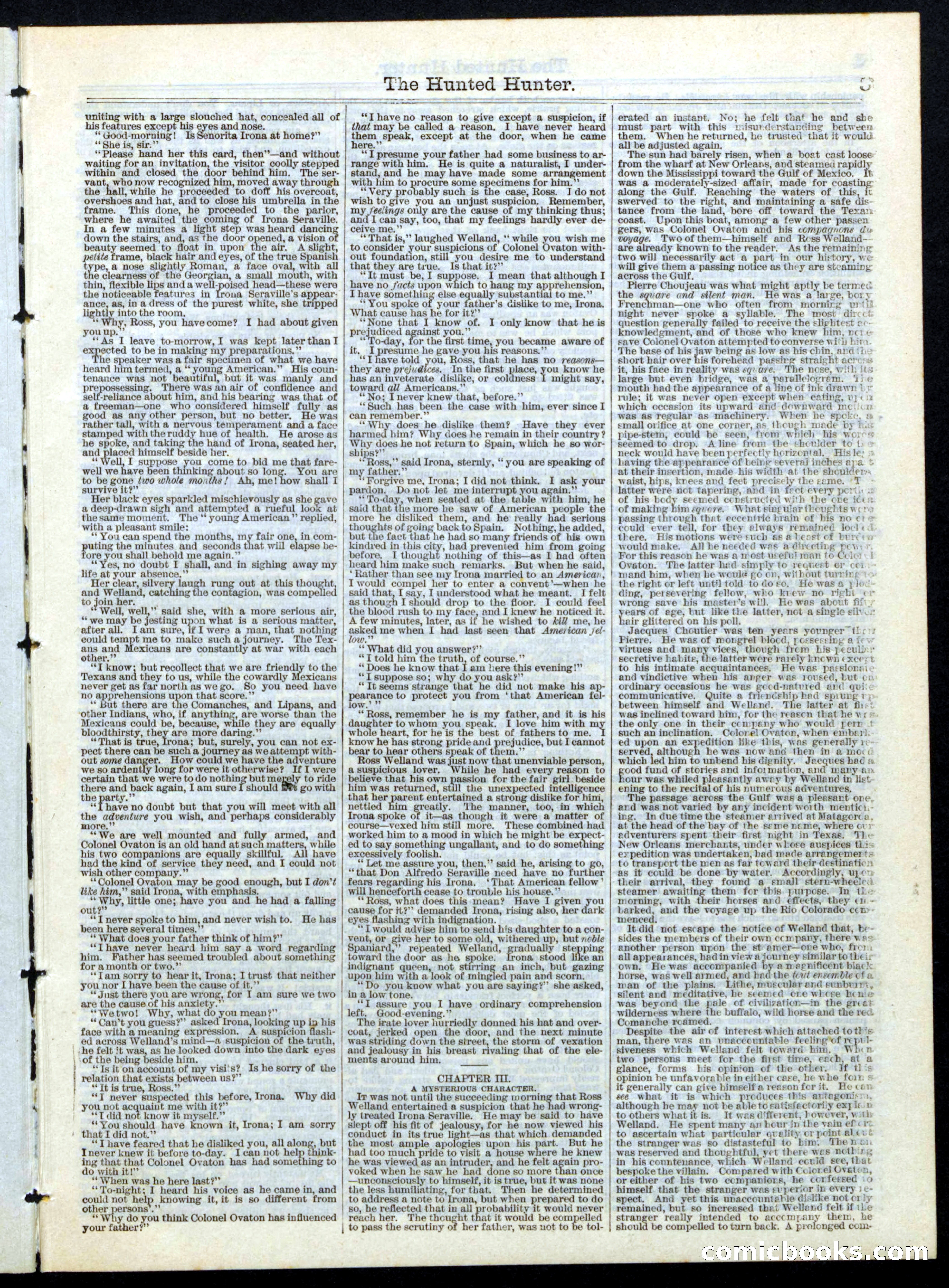 The Hunted Hunter; or, The Strange Horseman of the Prairie — page 3 of 16