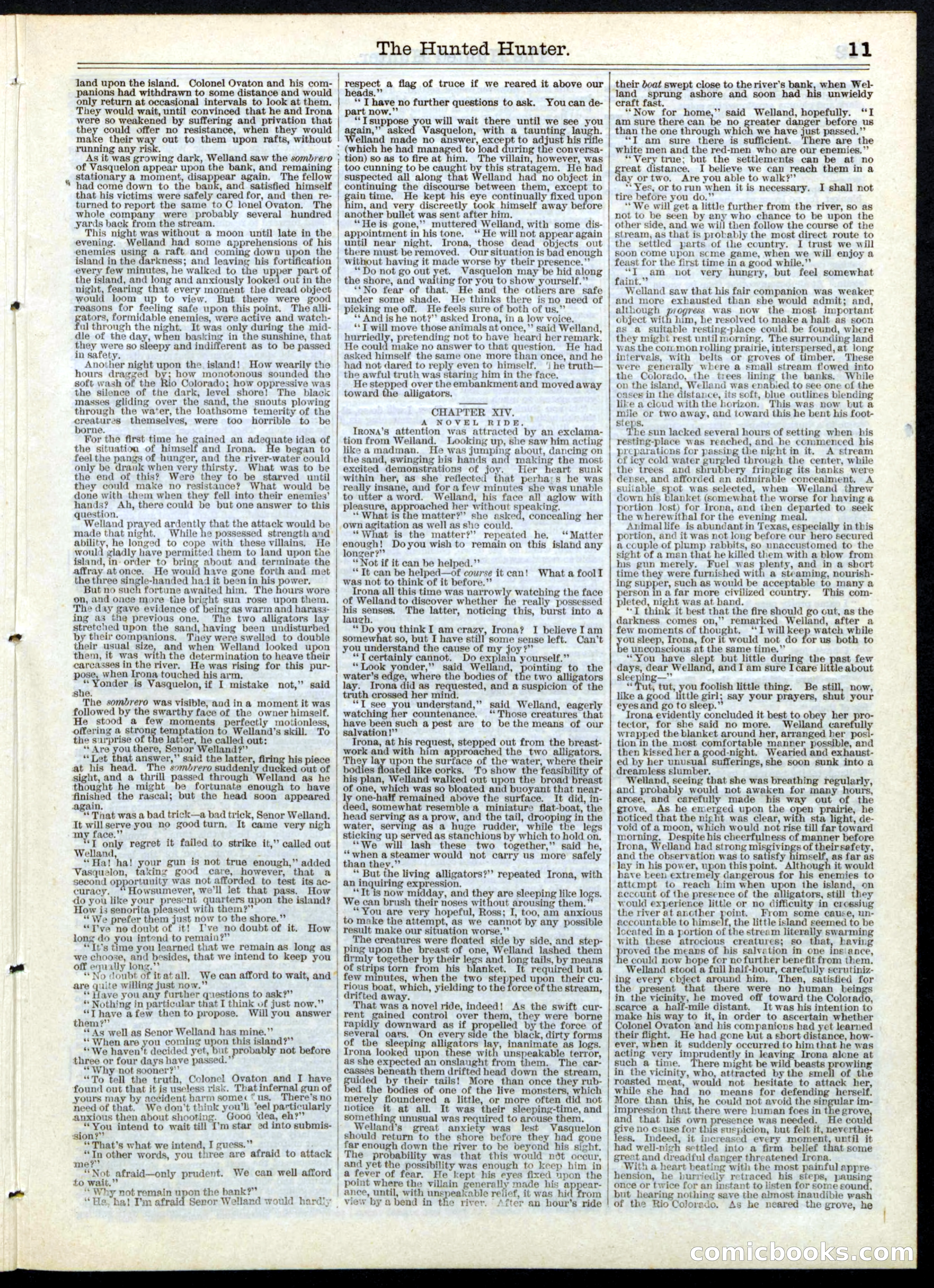 The Hunted Hunter; or, The Strange Horseman of the Prairie — page 11 of 16
