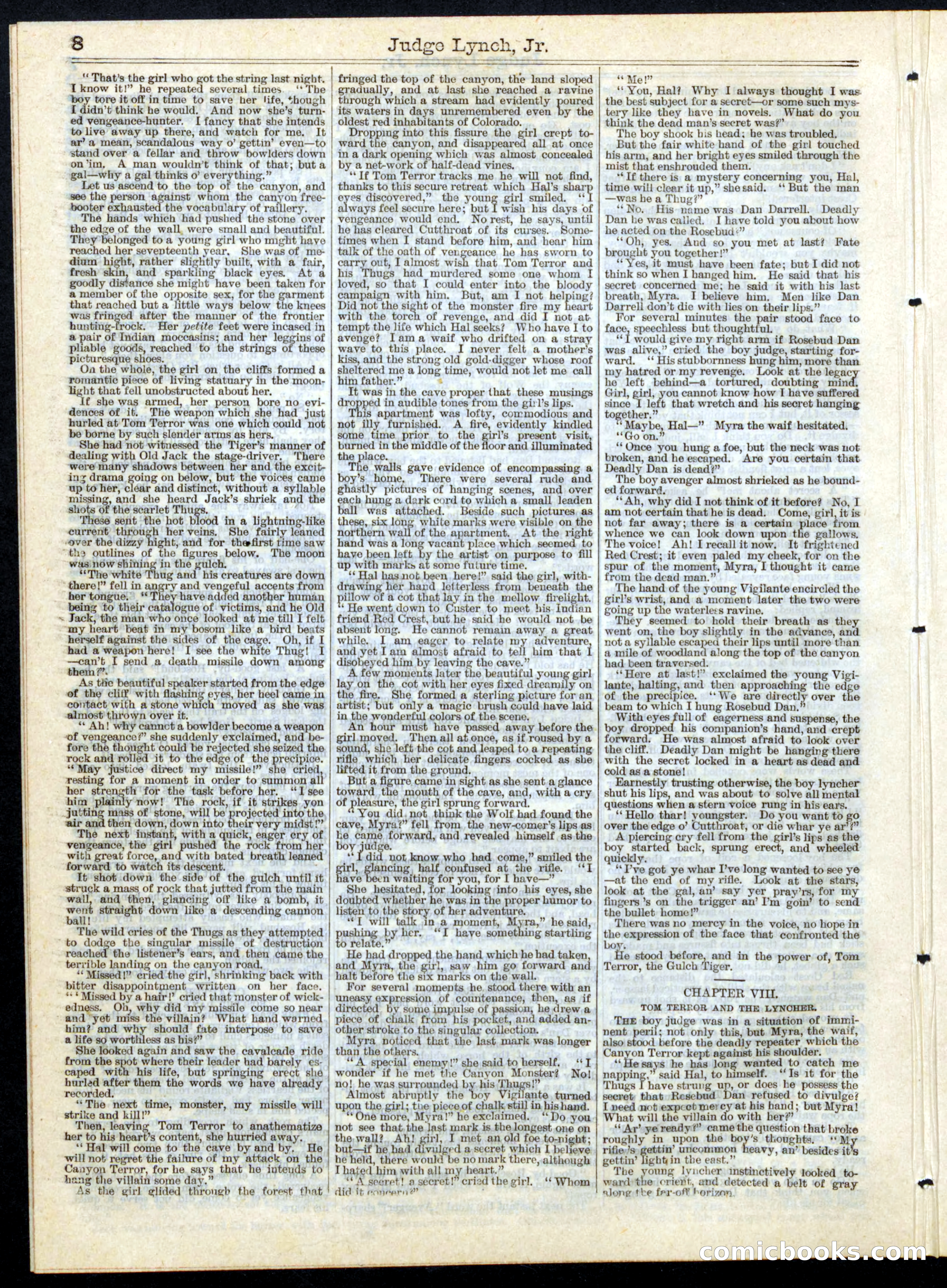 Judge Lynch, Jr.; or, The Boy Vigilante — page 8 of 16