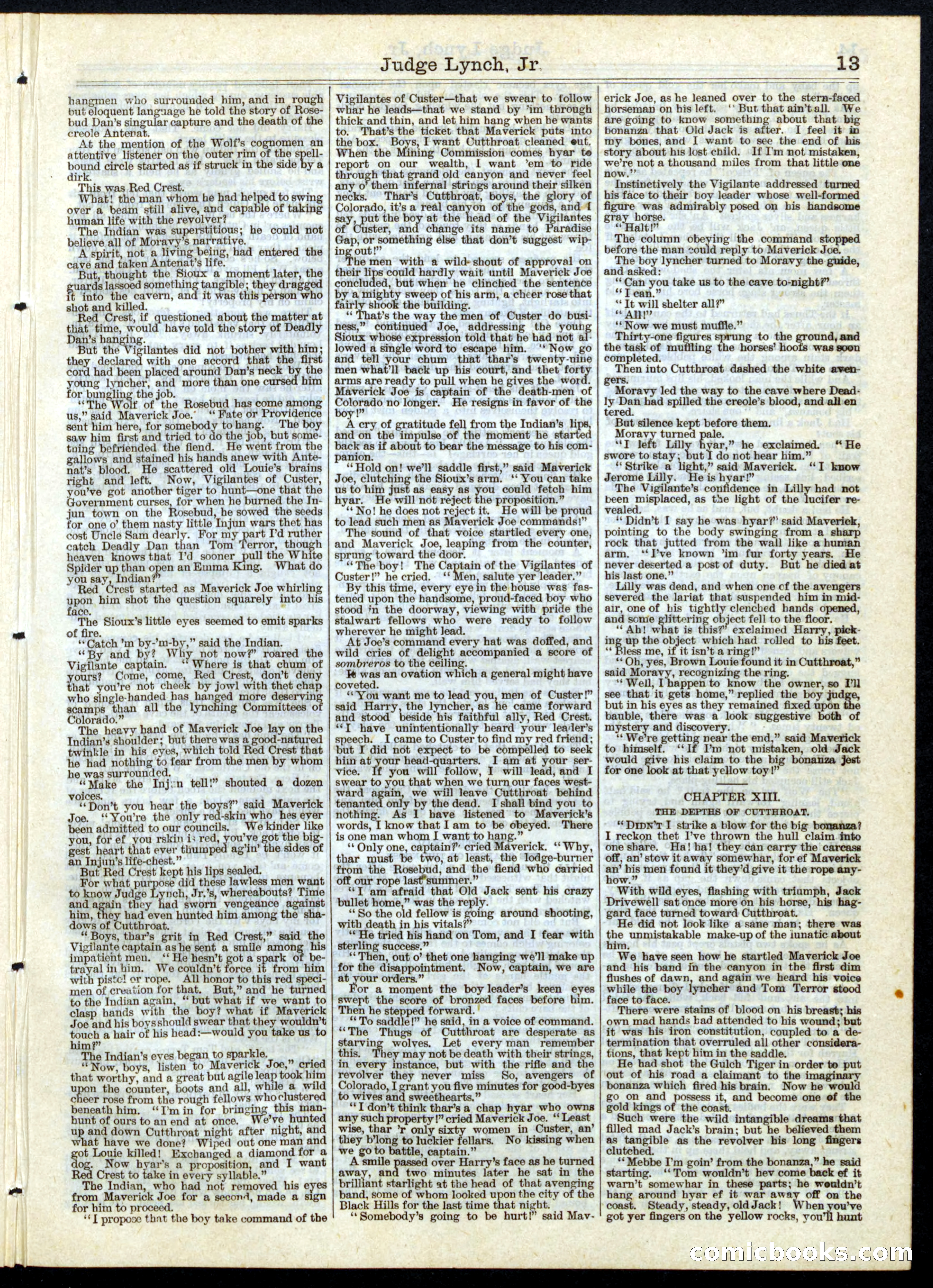 Judge Lynch, Jr.; or, The Boy Vigilante — page 13 of 16