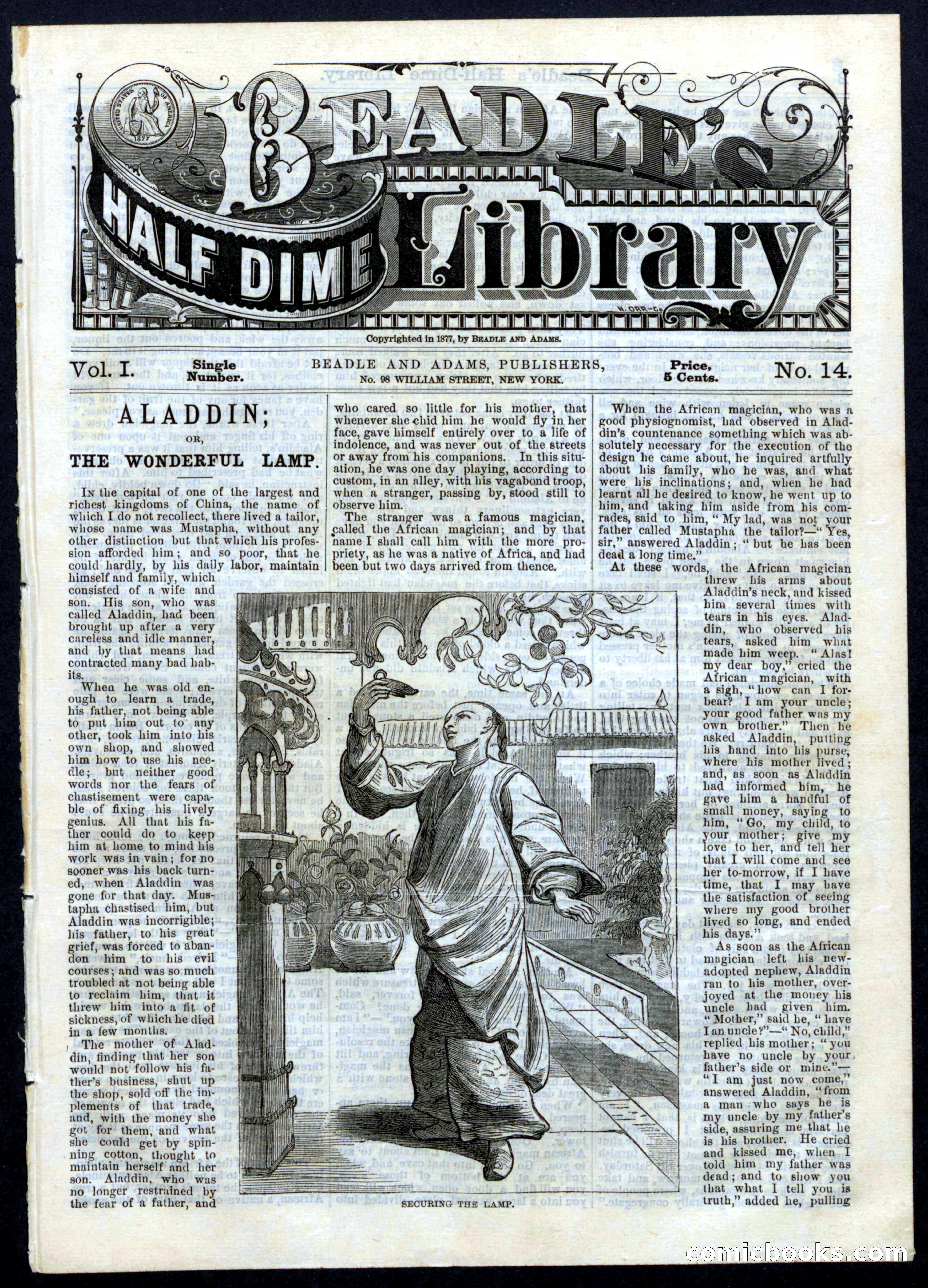 Beadle's Half Dime Library, No. 14