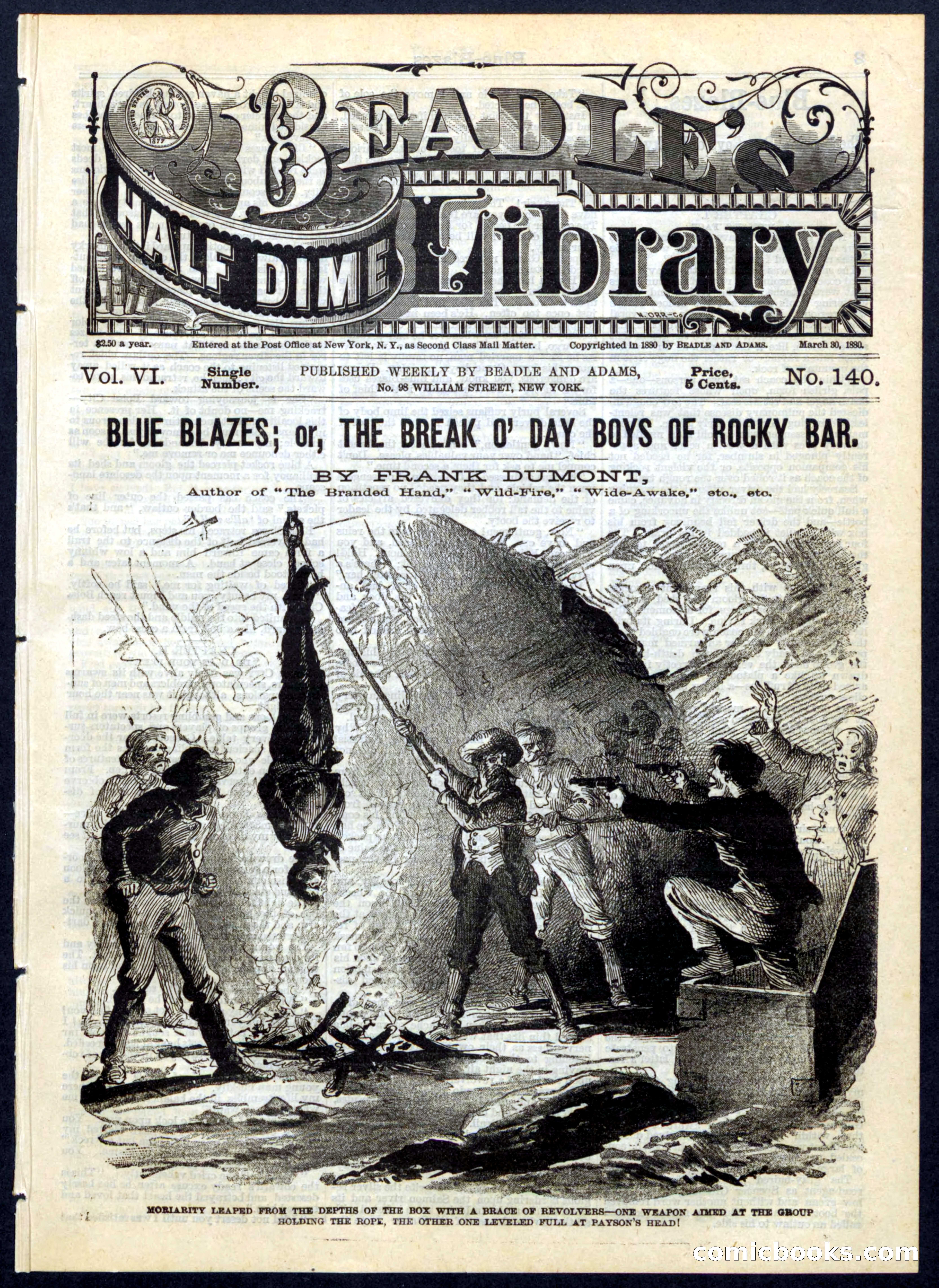 Beadle's Half Dime Library, No. 140