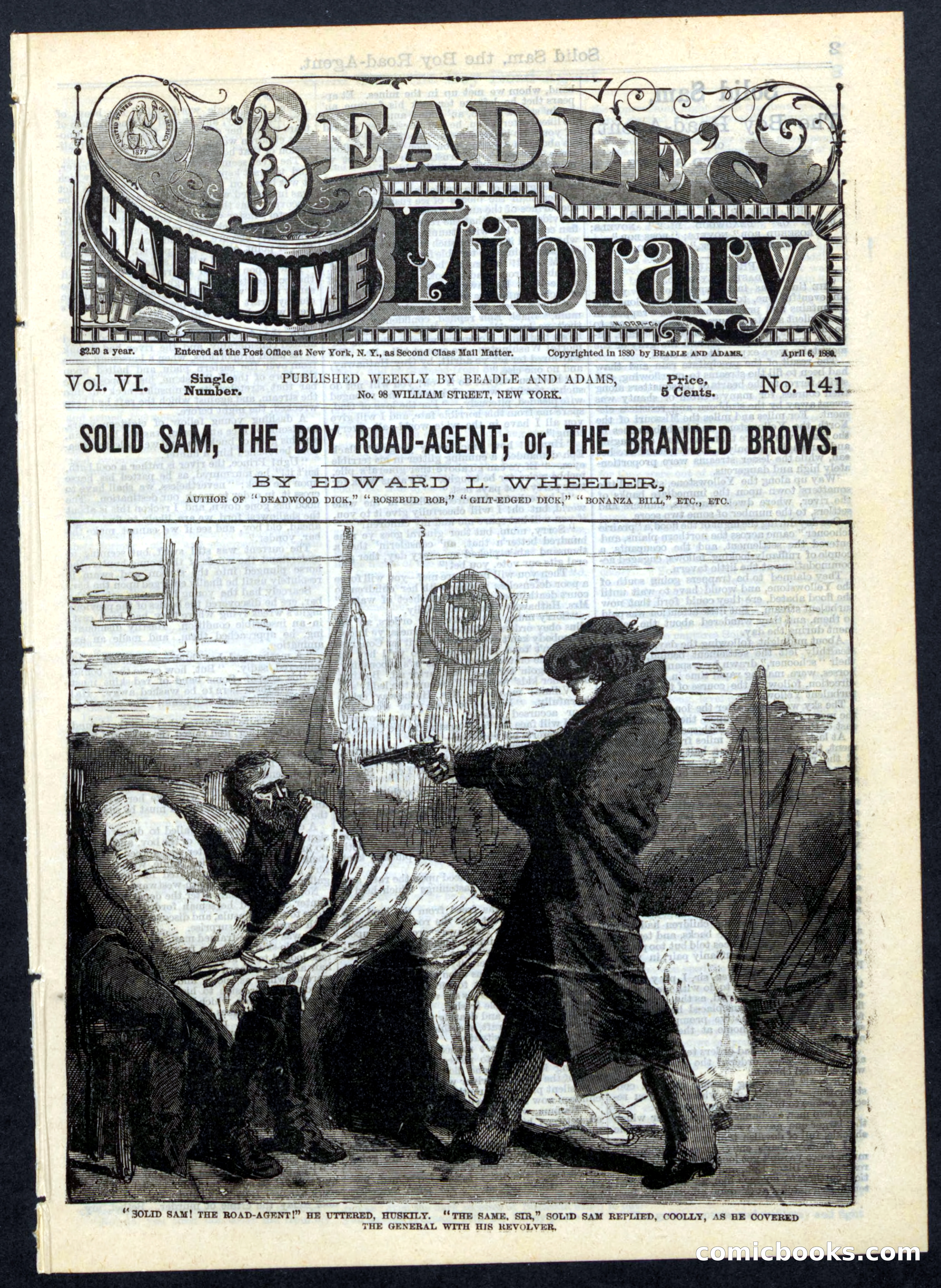 Beadle's Half Dime Library, No. 141 — page 1 of 16