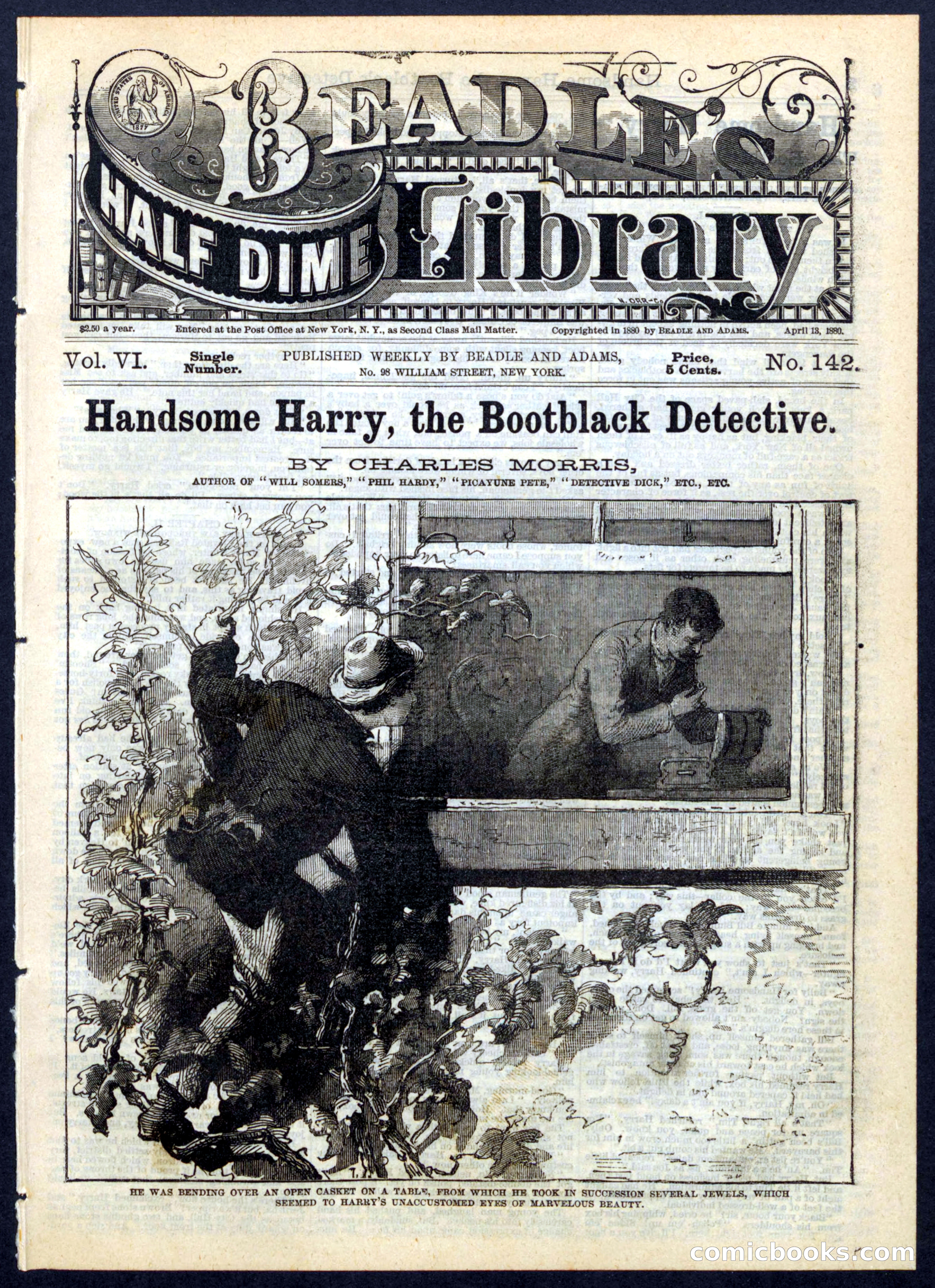 Beadle's Half Dime Library, No. 142