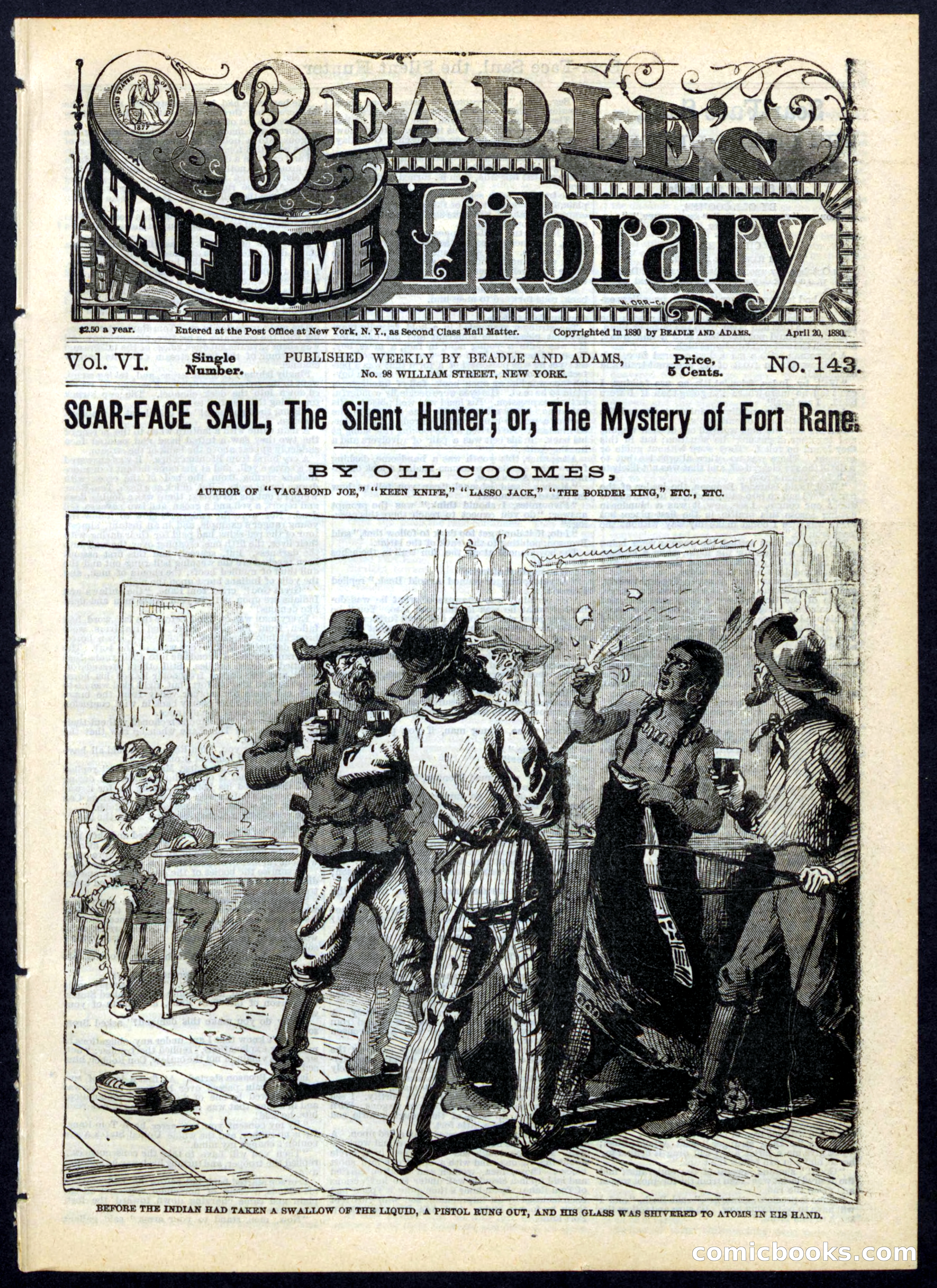 Beadle's Half Dime Library, No. 143