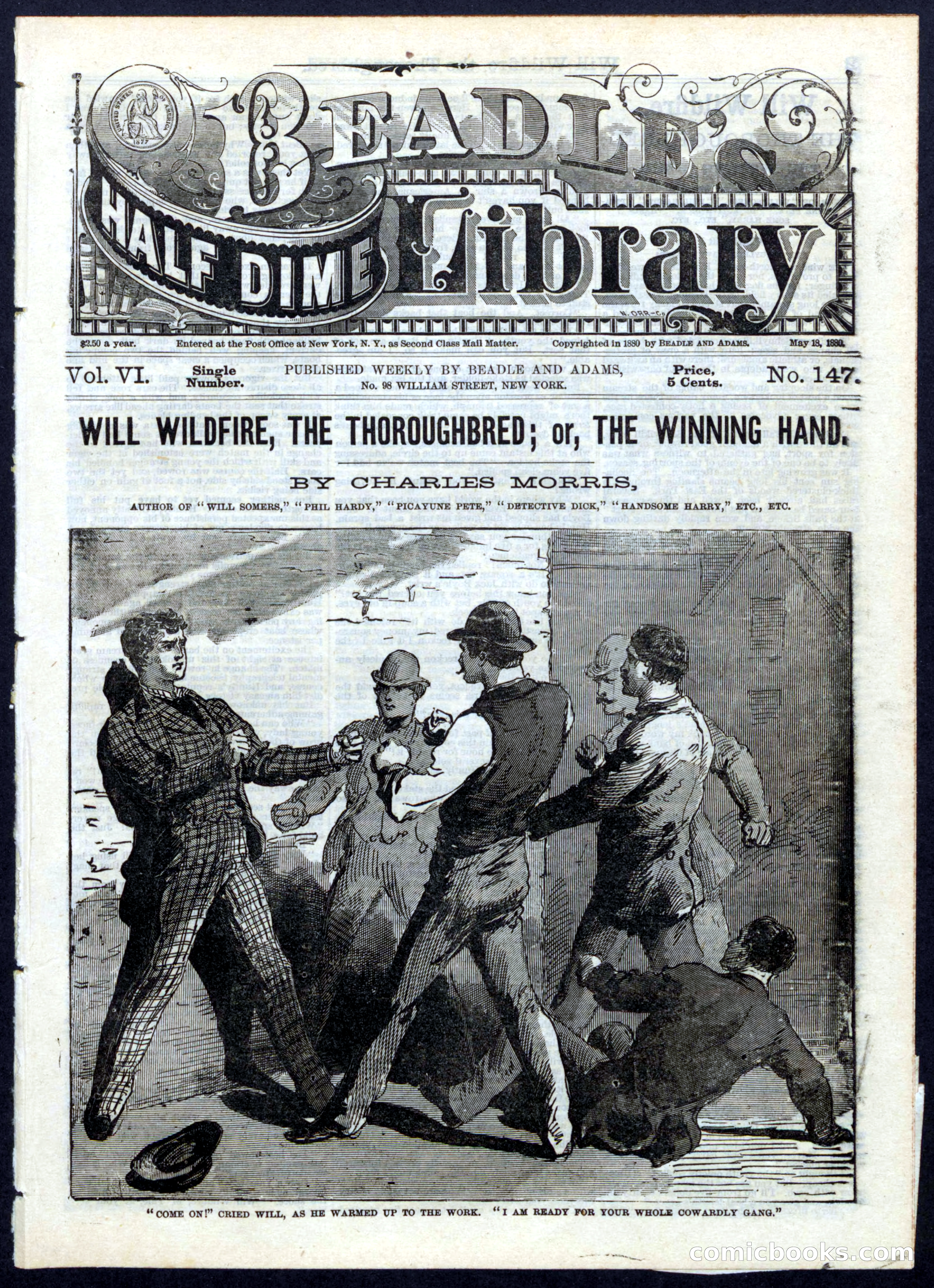 Beadle's Half Dime Library, No. 147