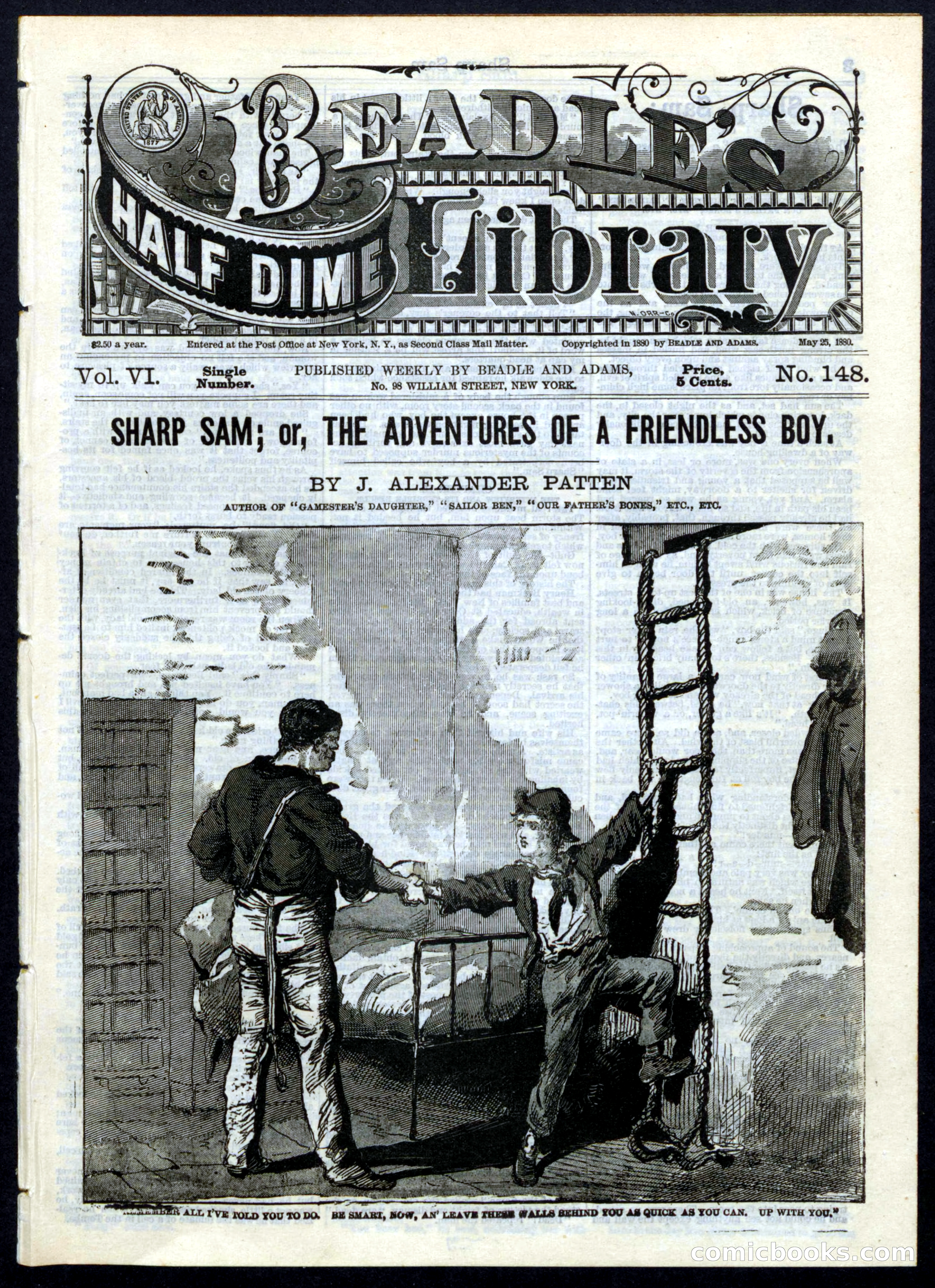 Beadle's Half Dime Library, No. 148