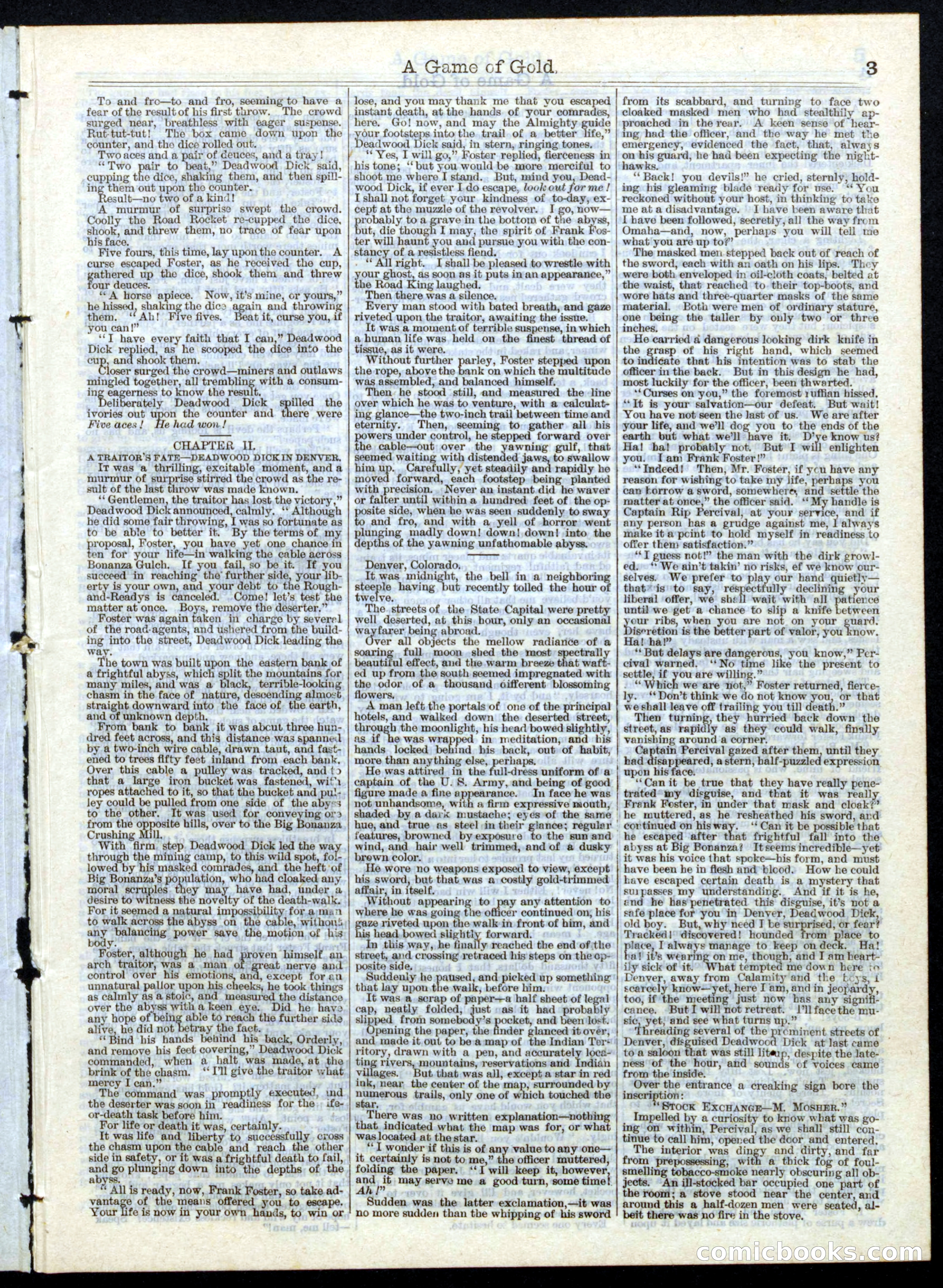 A Game of Gold; or, Deadwood Dick's Big Strike — page 3 of 16