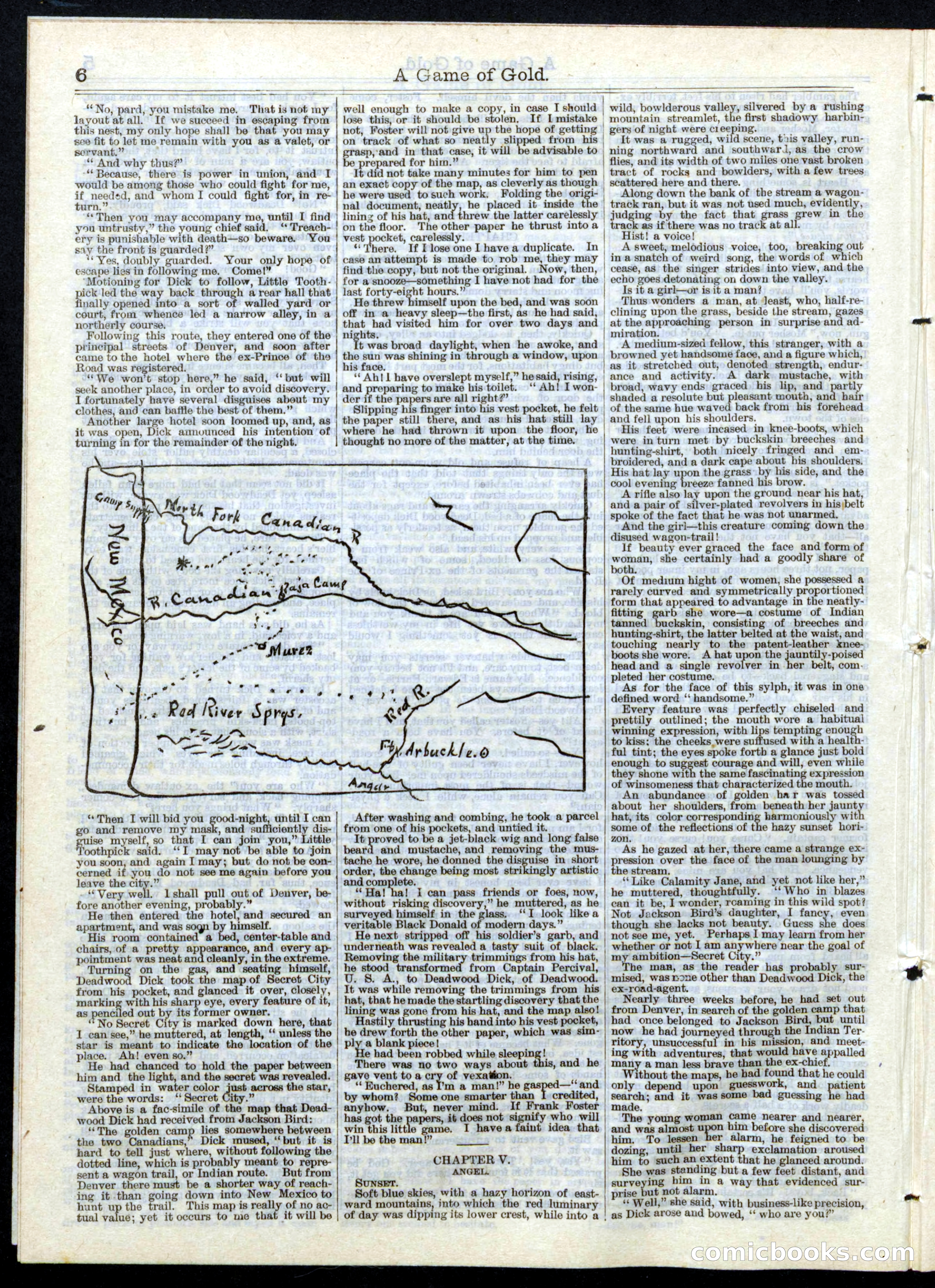 A Game of Gold; or, Deadwood Dick's Big Strike — page 6 of 16