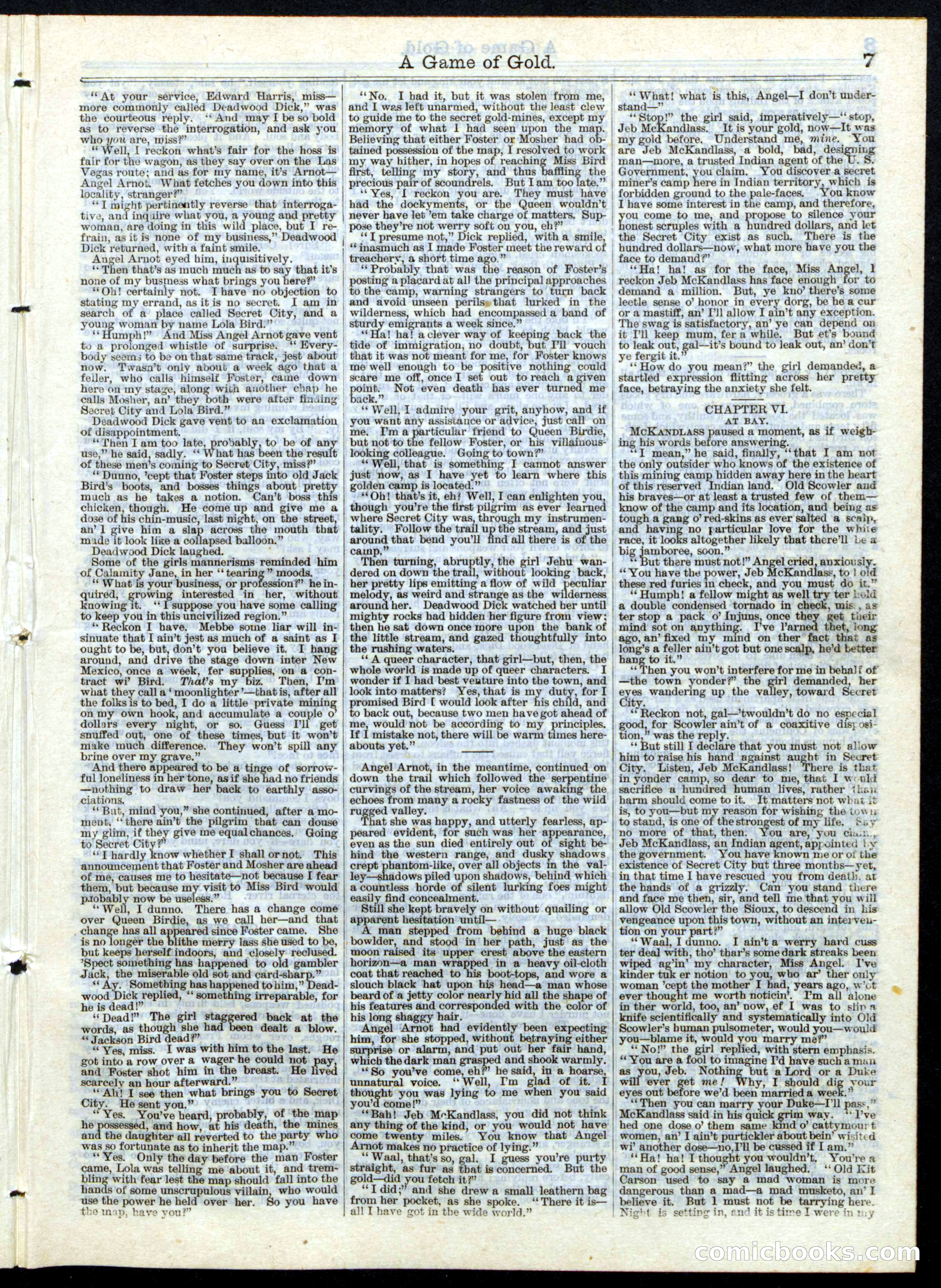 A Game of Gold; or, Deadwood Dick's Big Strike — page 7 of 16