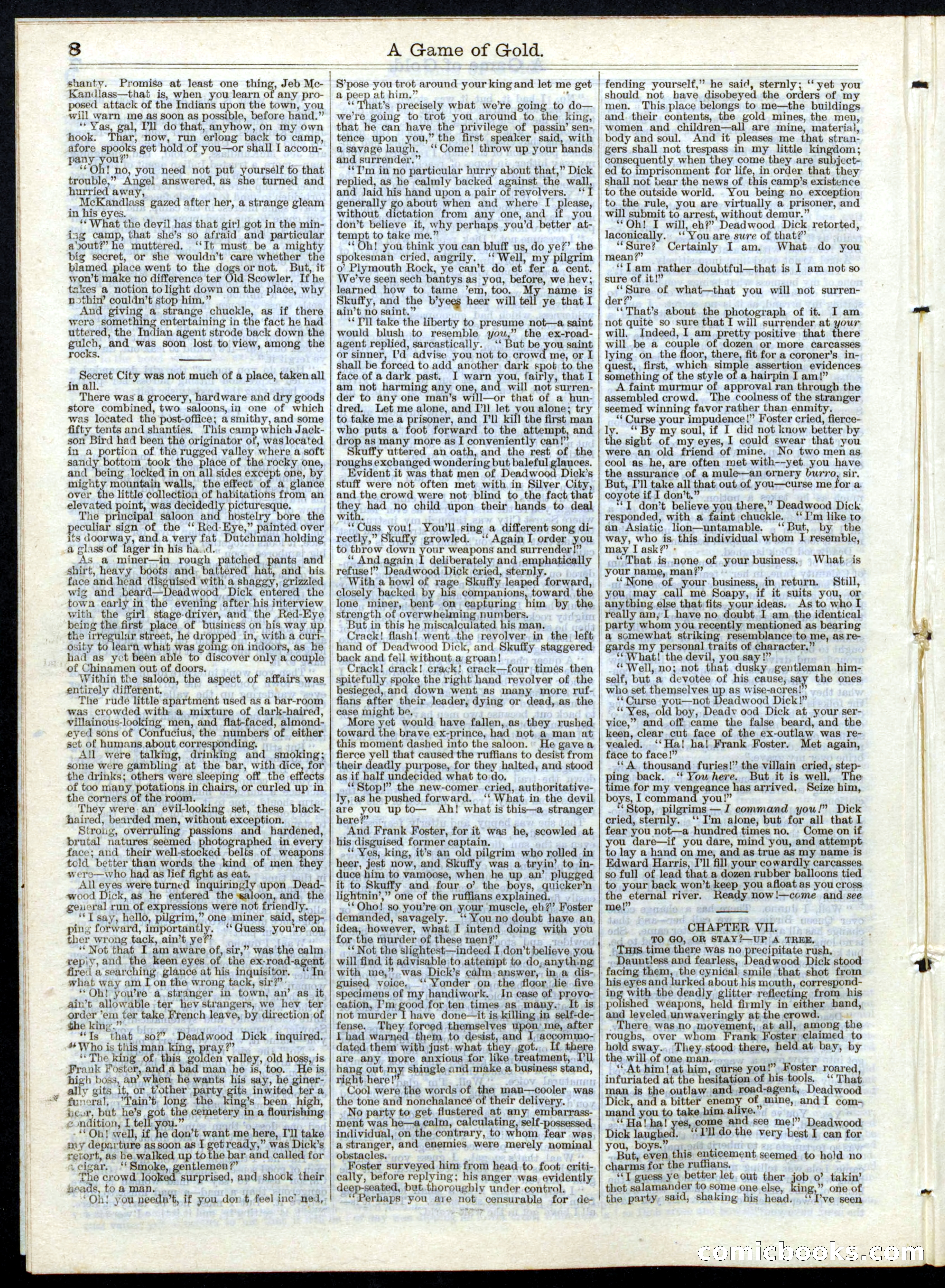 A Game of Gold; or, Deadwood Dick's Big Strike — page 8 of 16