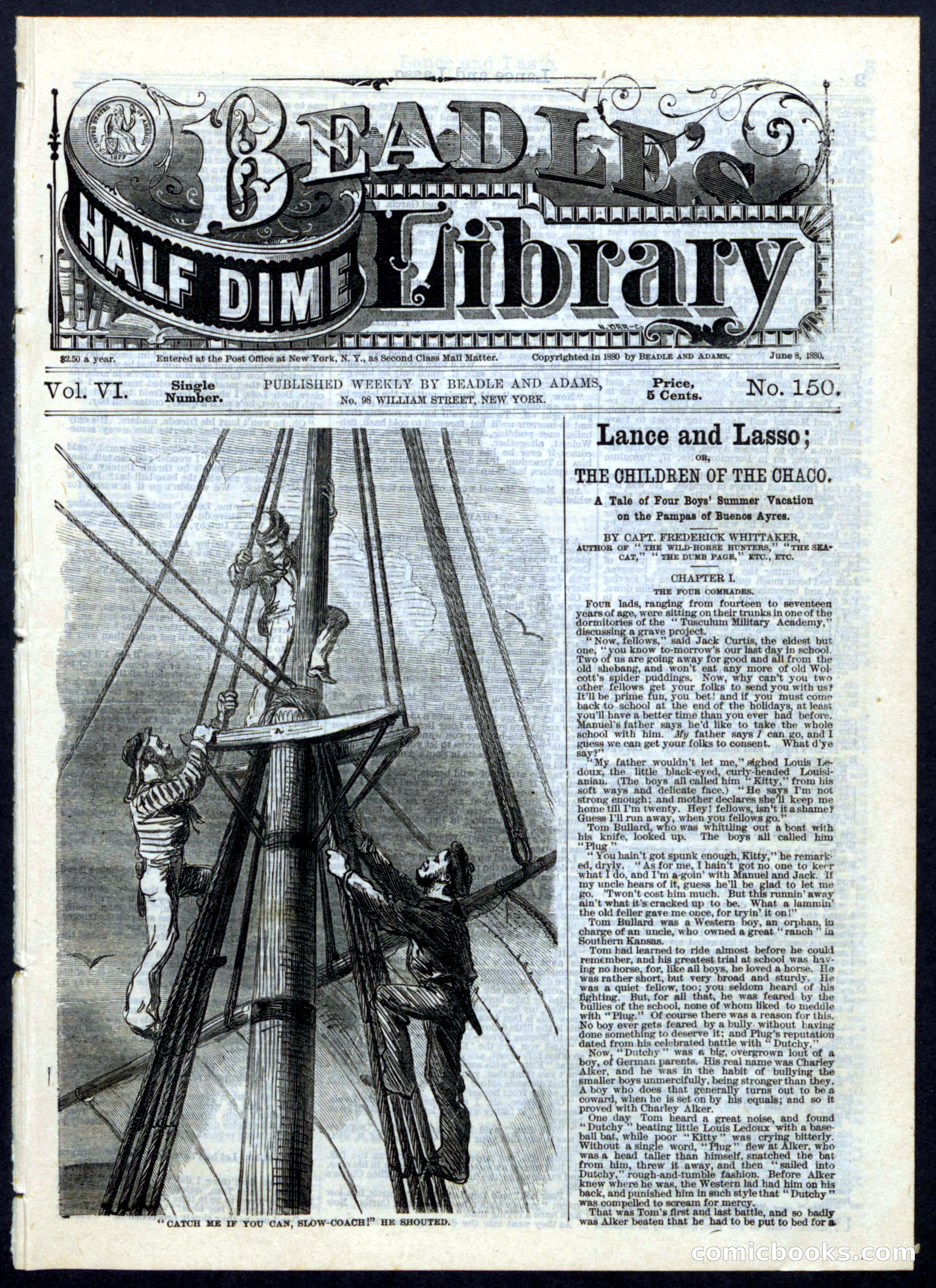 Beadle's Half Dime Library, No. 150