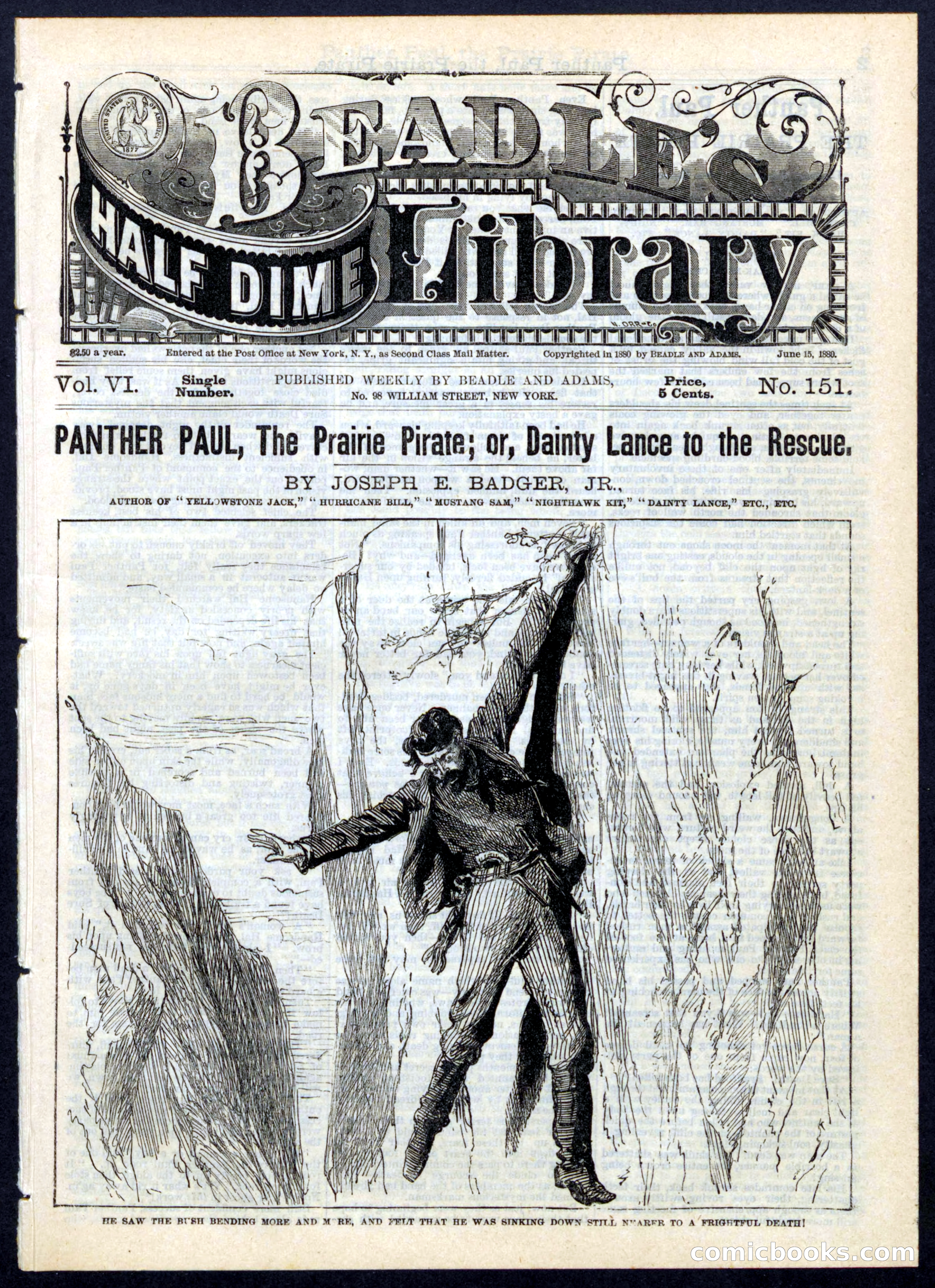 Beadle's Half Dime Library No. 151