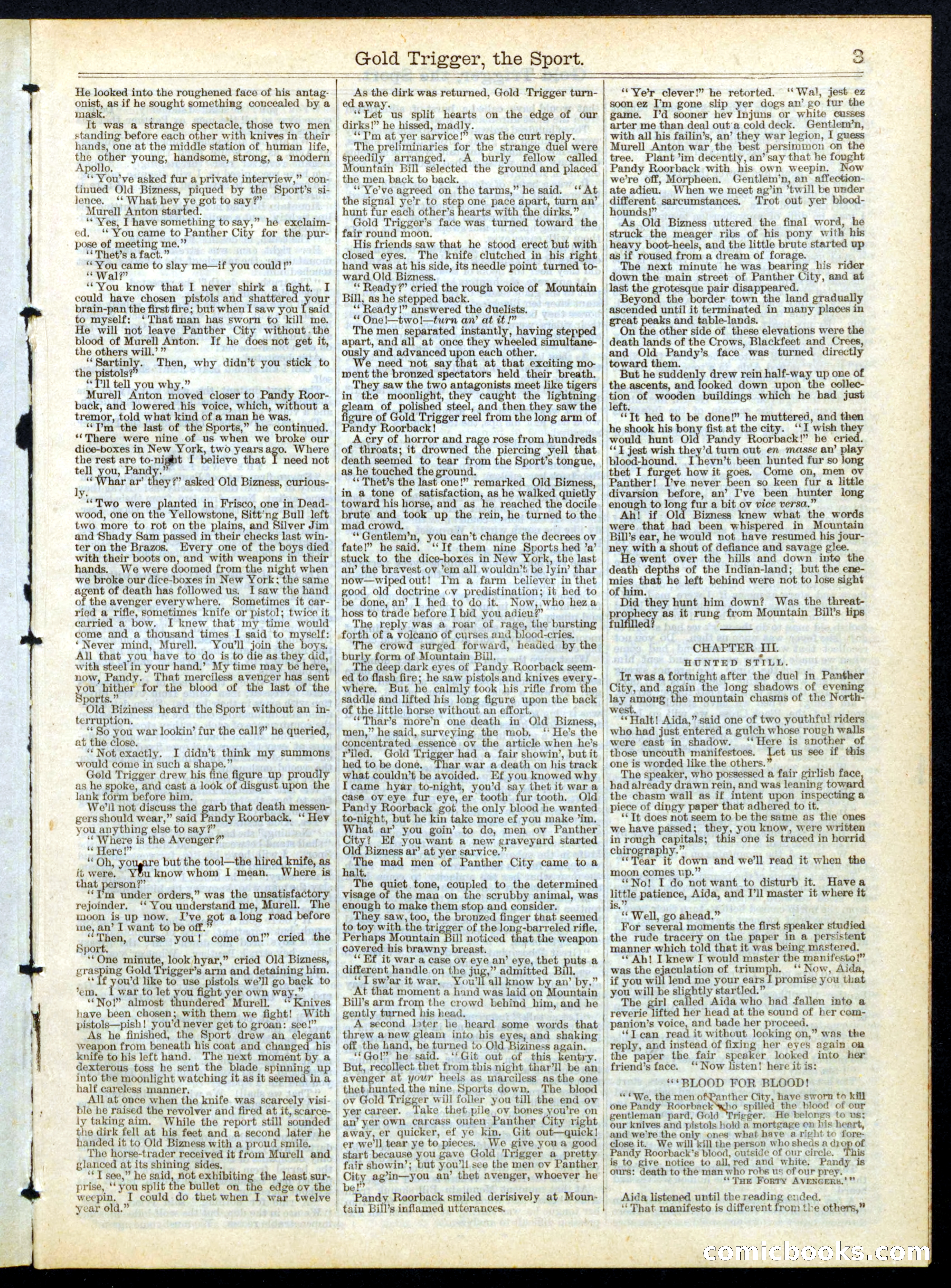 Gold Trigger, the Sport; or, The Girl Avenger — page 3 of 16