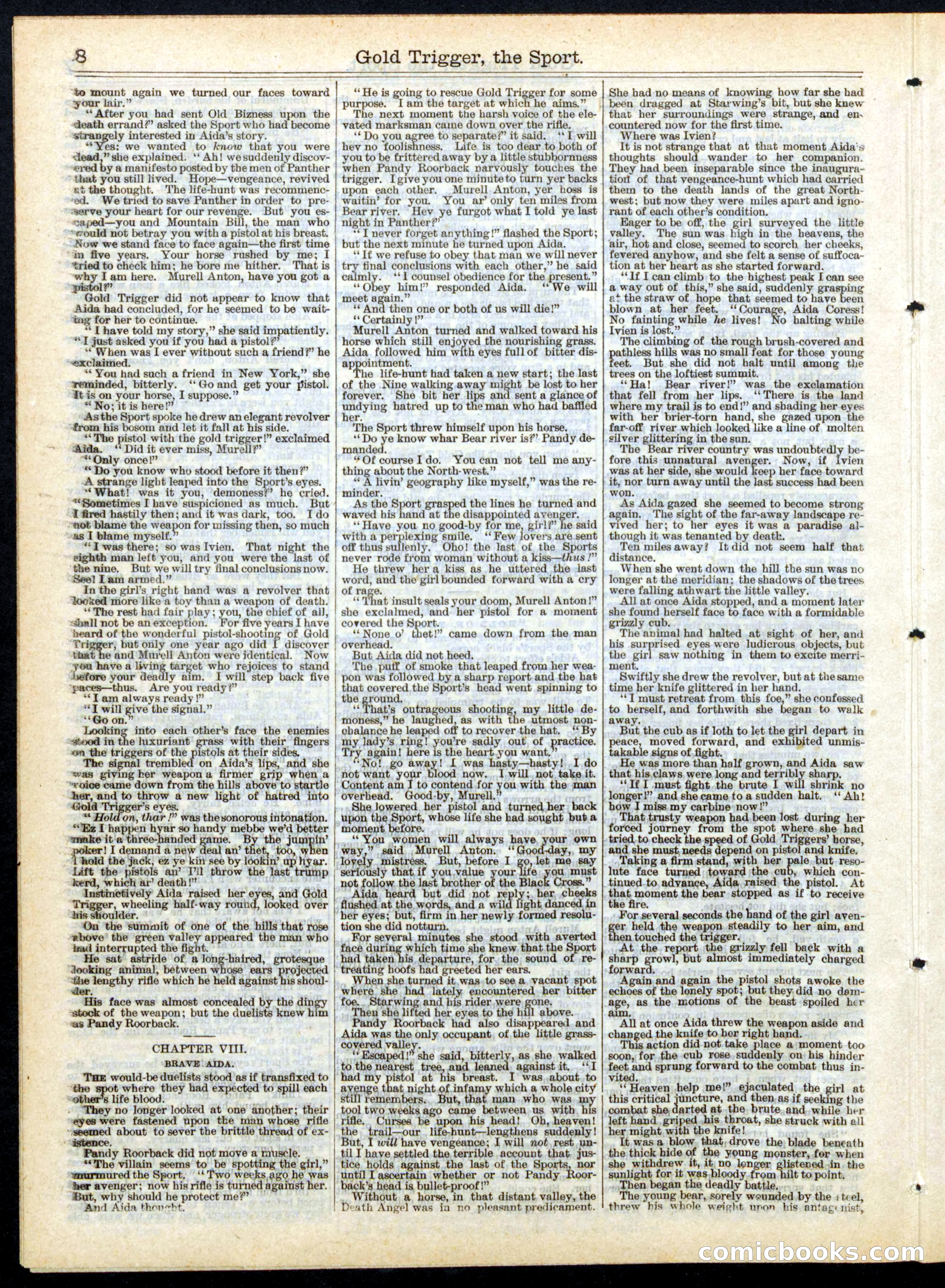 Gold Trigger, the Sport; or, The Girl Avenger — page 8 of 16