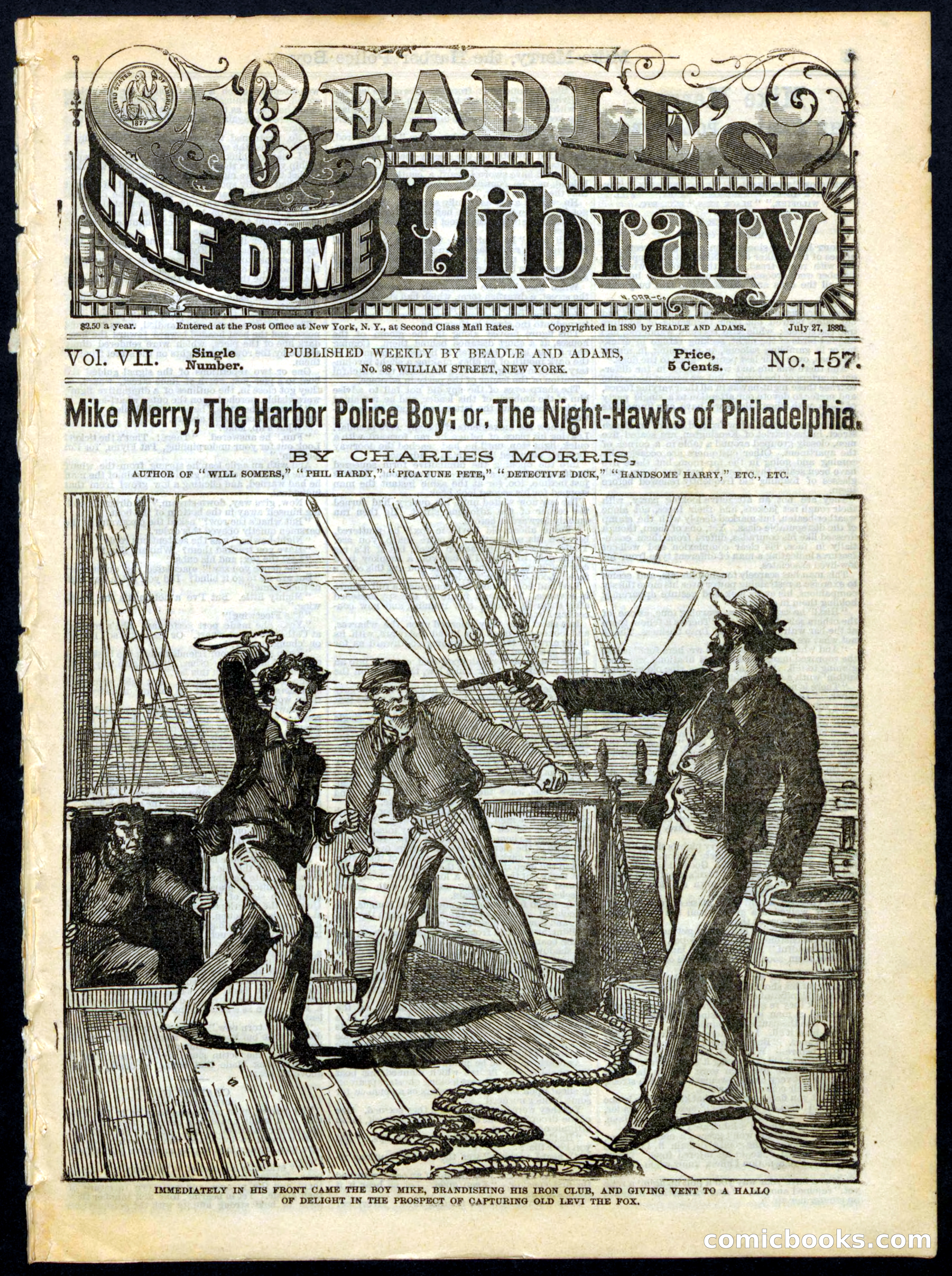 Beadle's Half Dime Library, No. 157