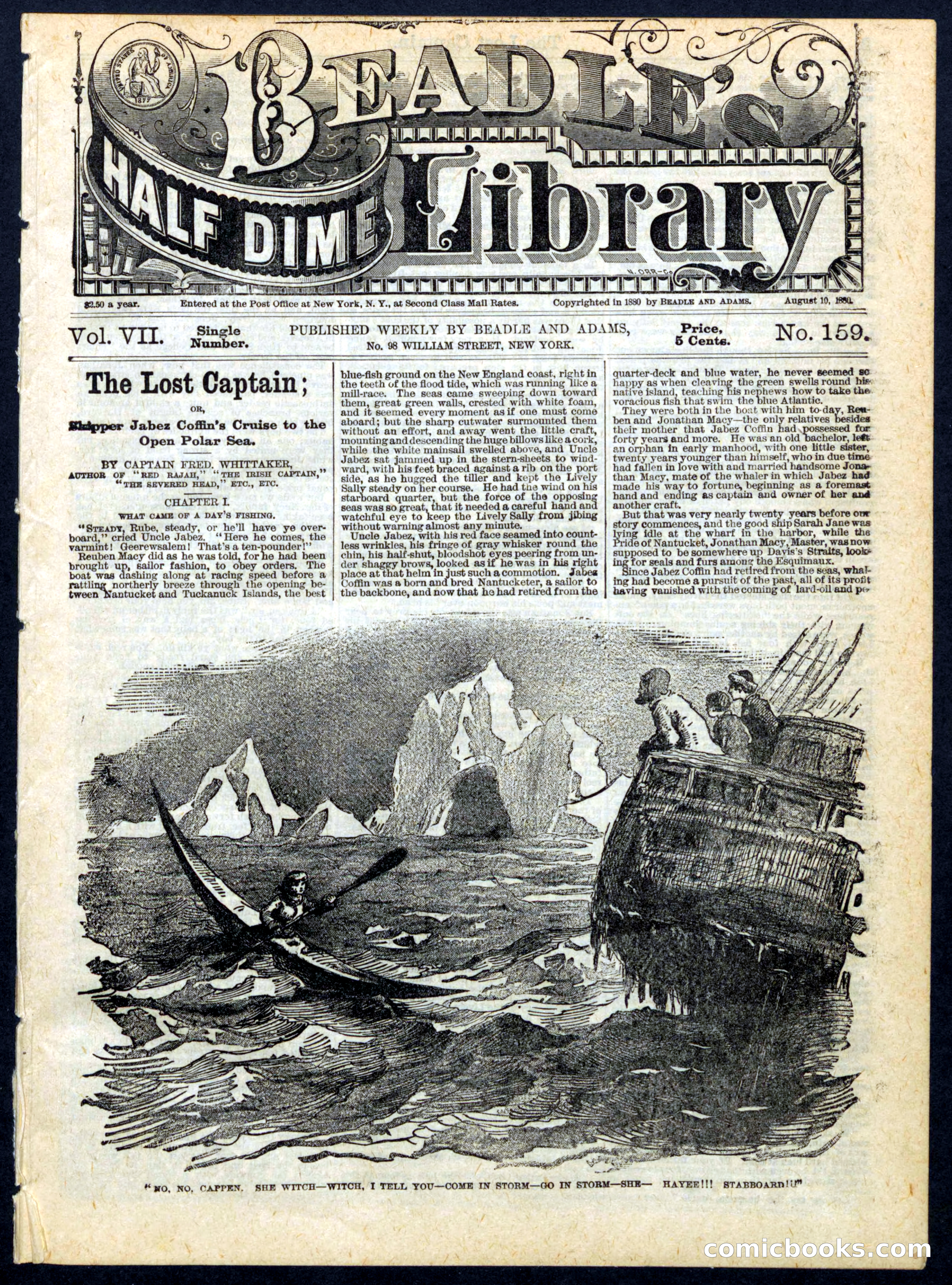 Beadle's Half Dime Library, No. 159