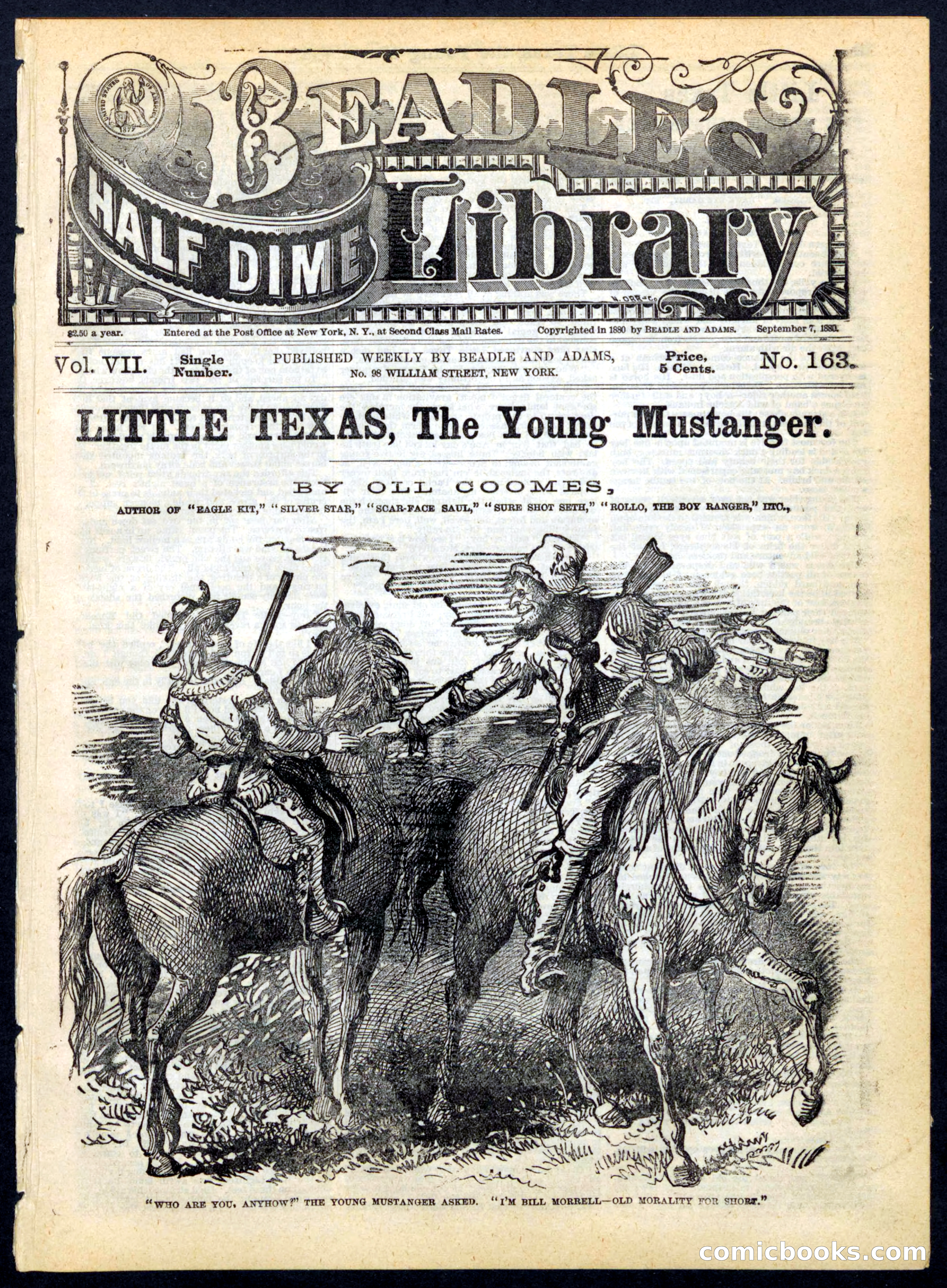 Beadle's Half Dime Library No. 163