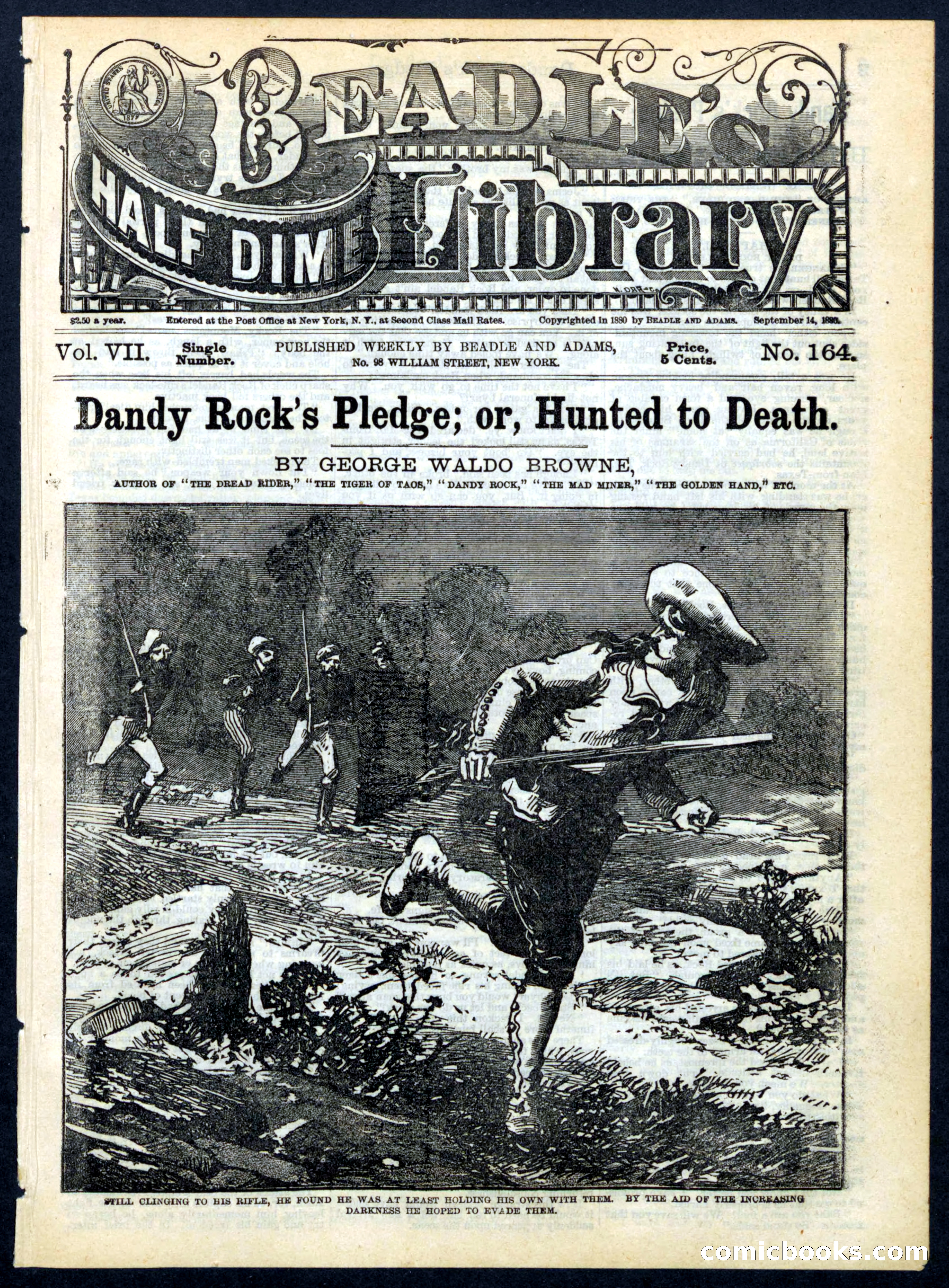 Beadle's Half Dime Library No. 164
