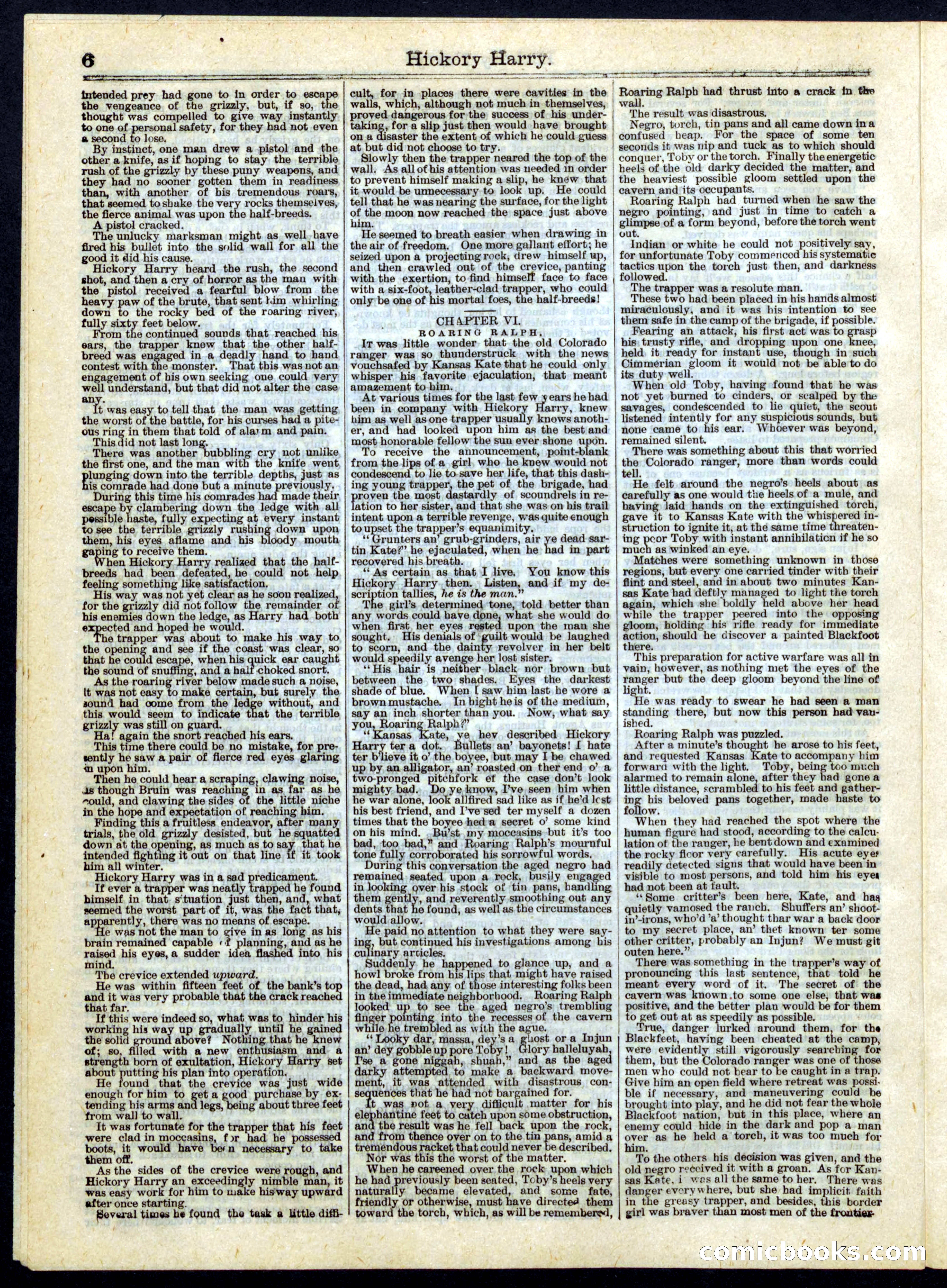 Hickory Harry; or, The Trapper-Brigade's Spy — page 6 of 16