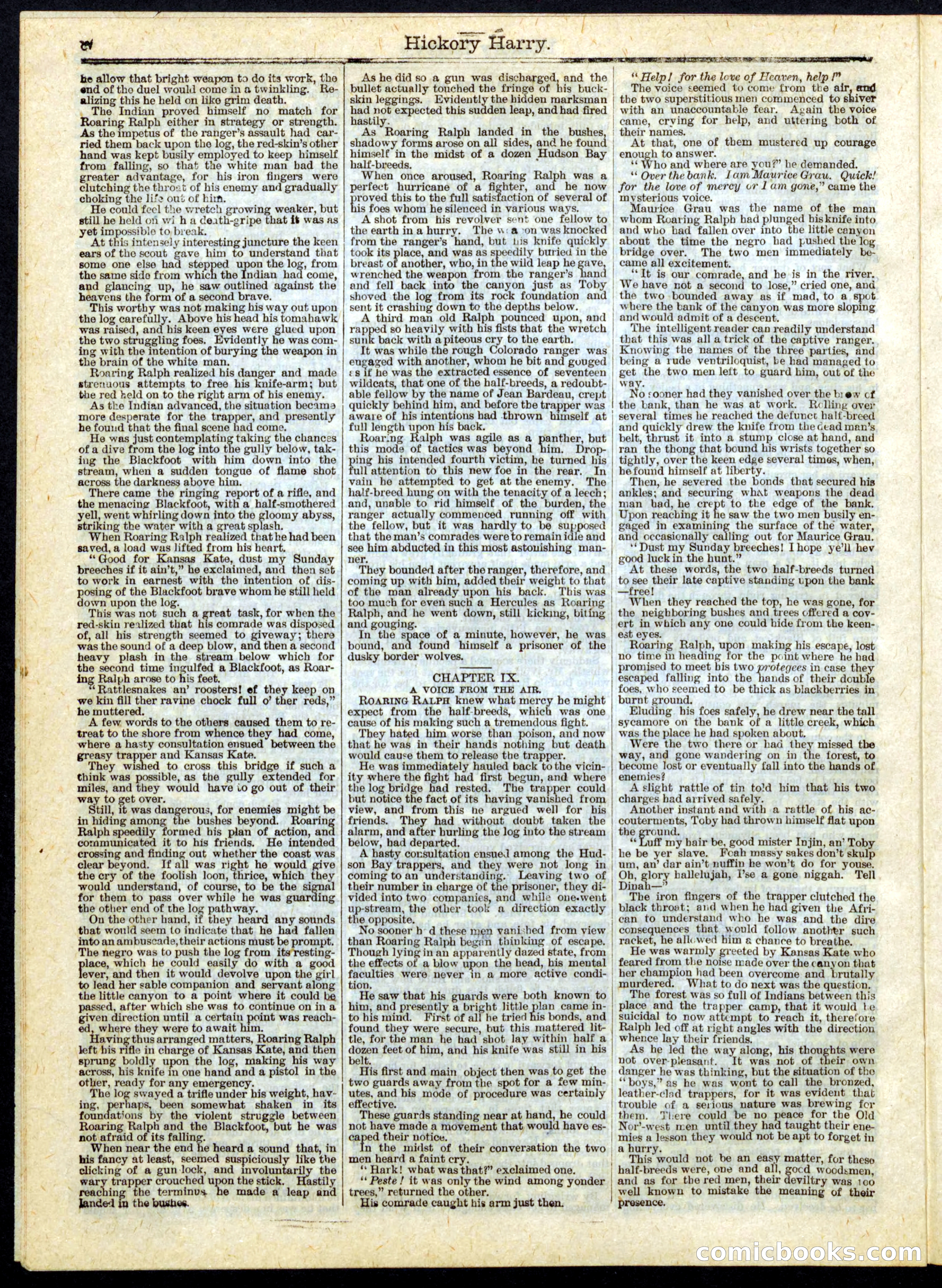 Hickory Harry; or, The Trapper-Brigade's Spy — page 8 of 16