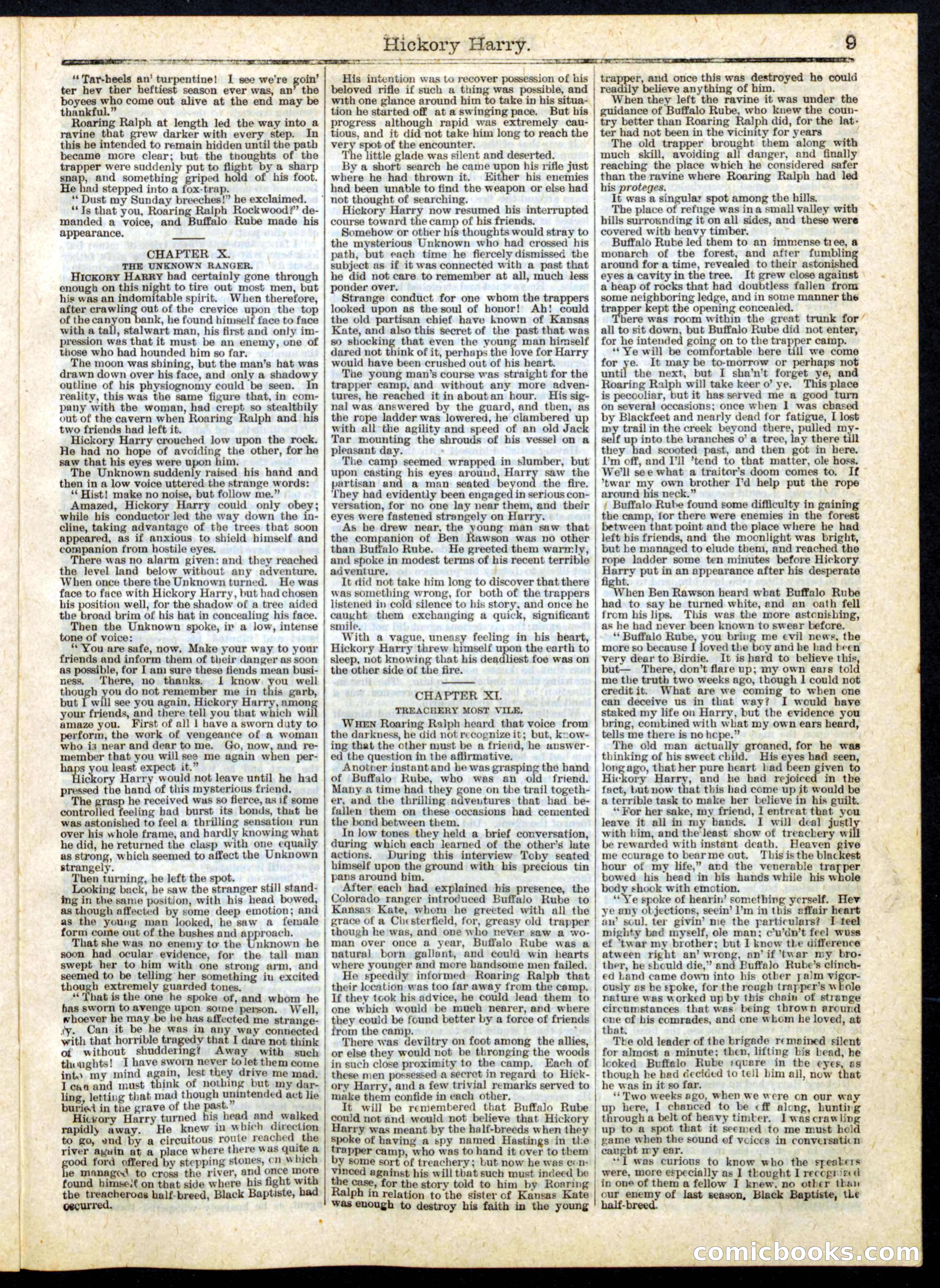 Hickory Harry; or, The Trapper-Brigade's Spy — page 9 of 16