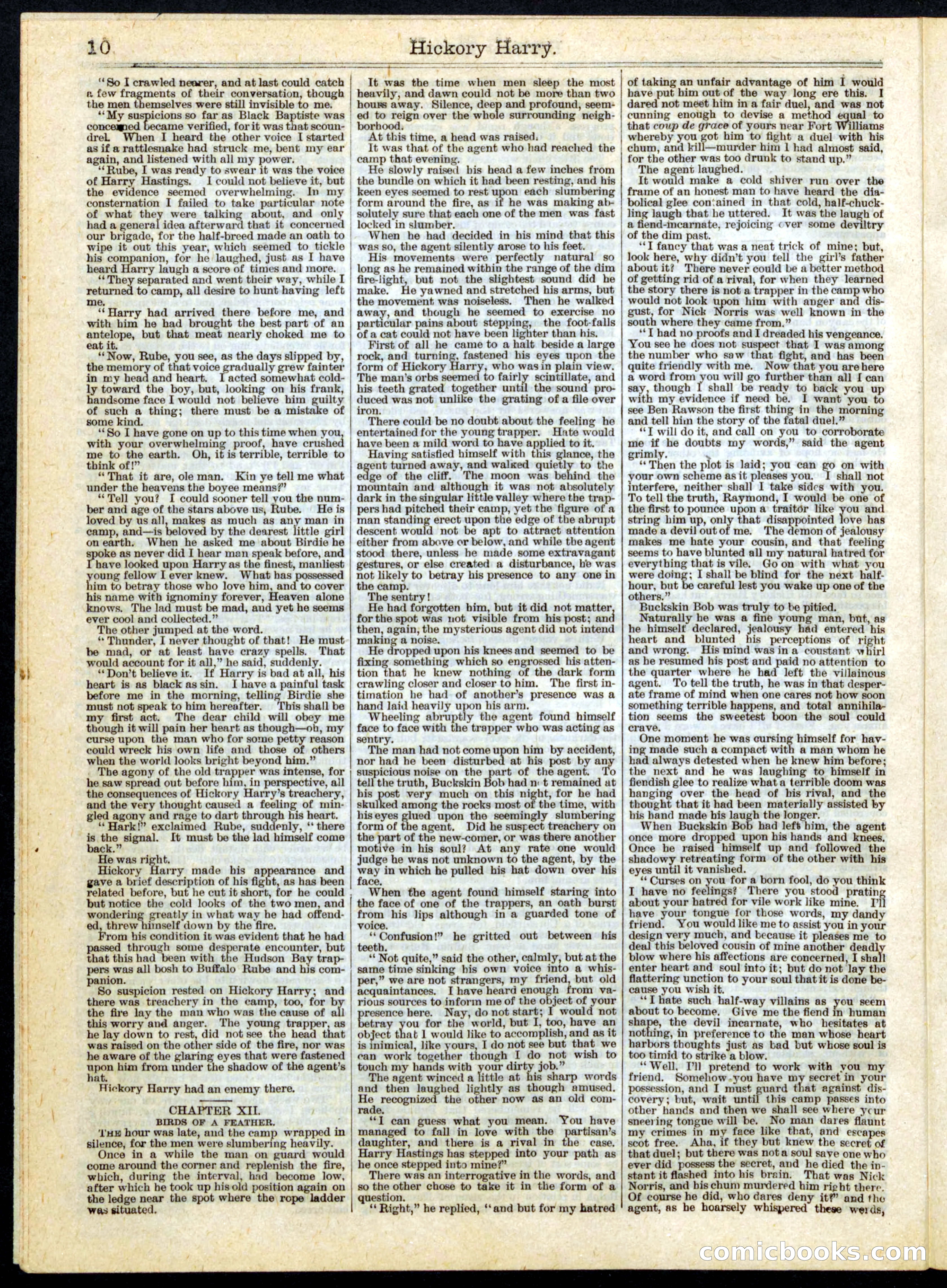 Hickory Harry; or, The Trapper-Brigade's Spy — page 10 of 16