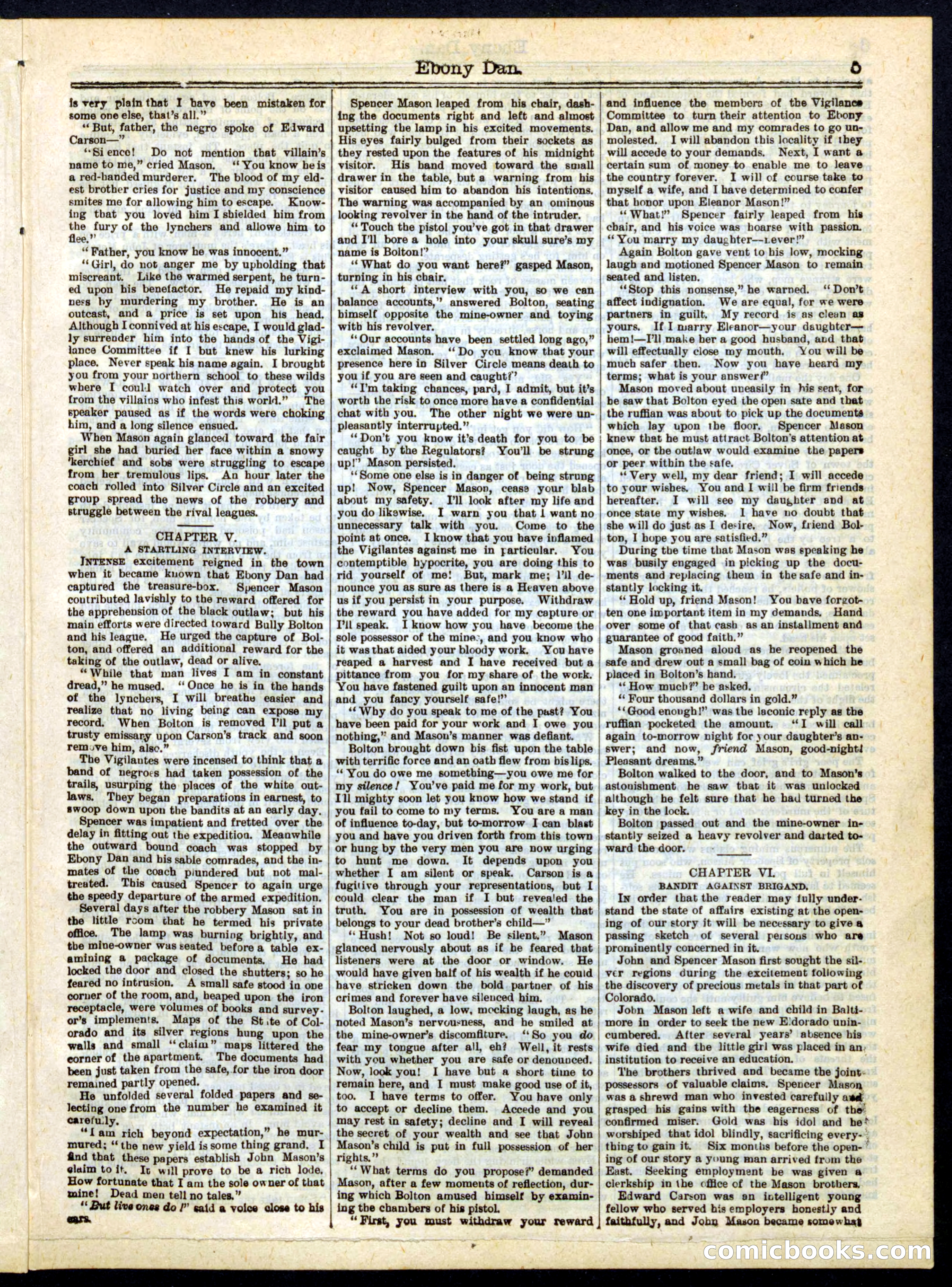 Ebony Dan; or, The Rival Leagues of Silver Circle — page 5 of 16
