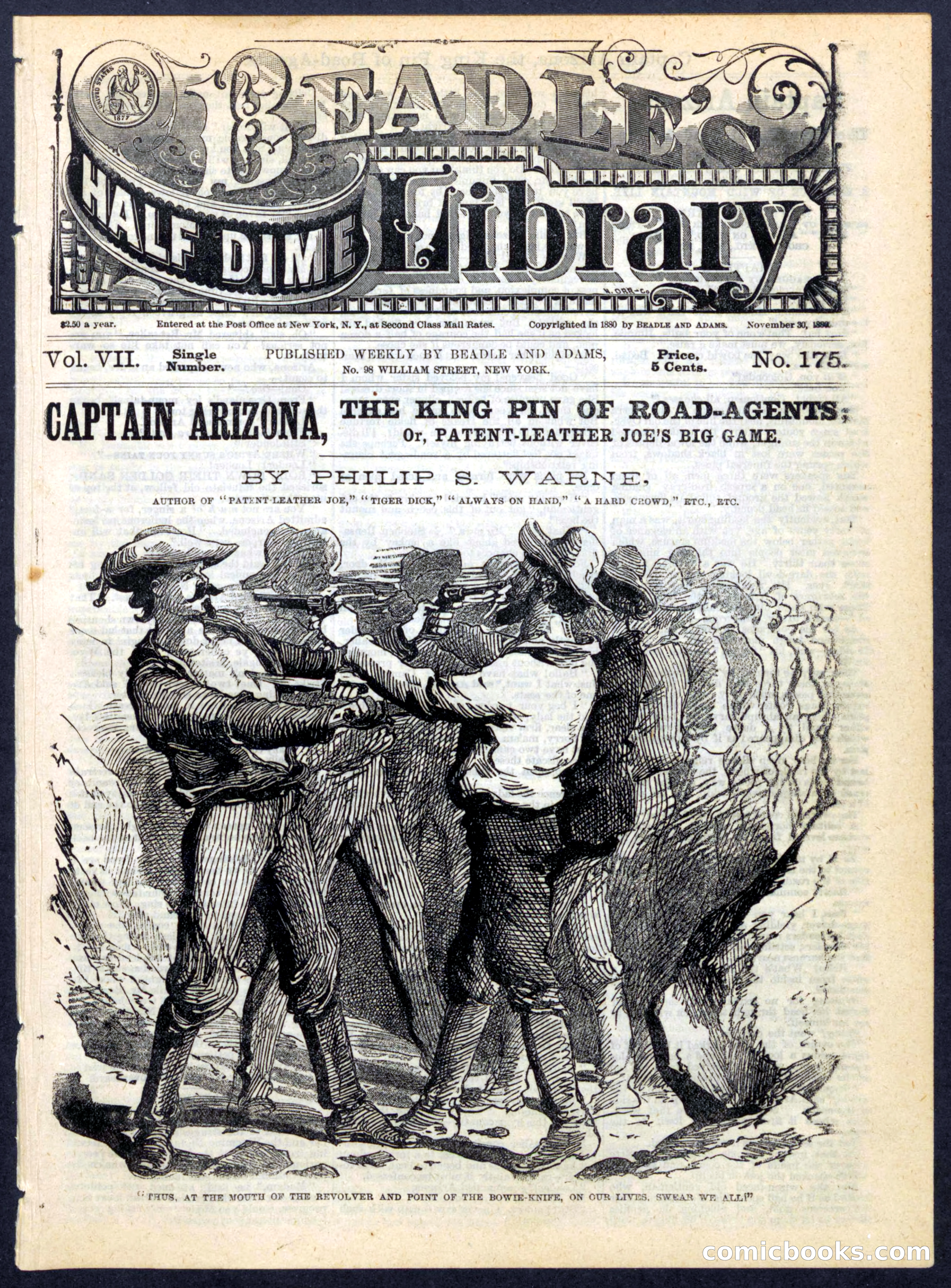 Beadle's Half Dime Library, No. 175